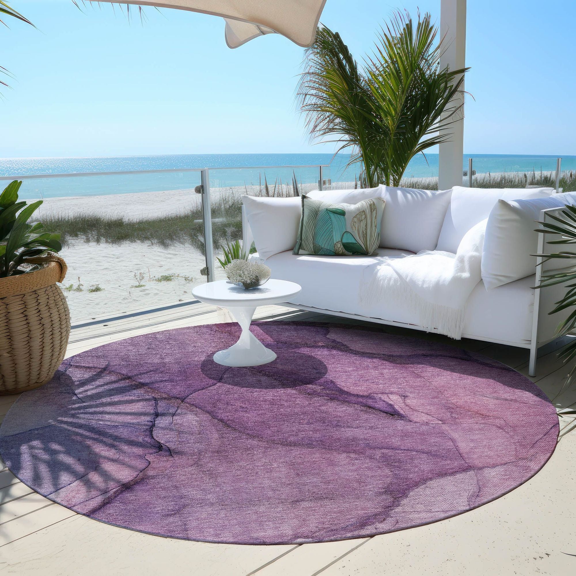 Machine Made ACN607 Purple  Rugs #color_purple 