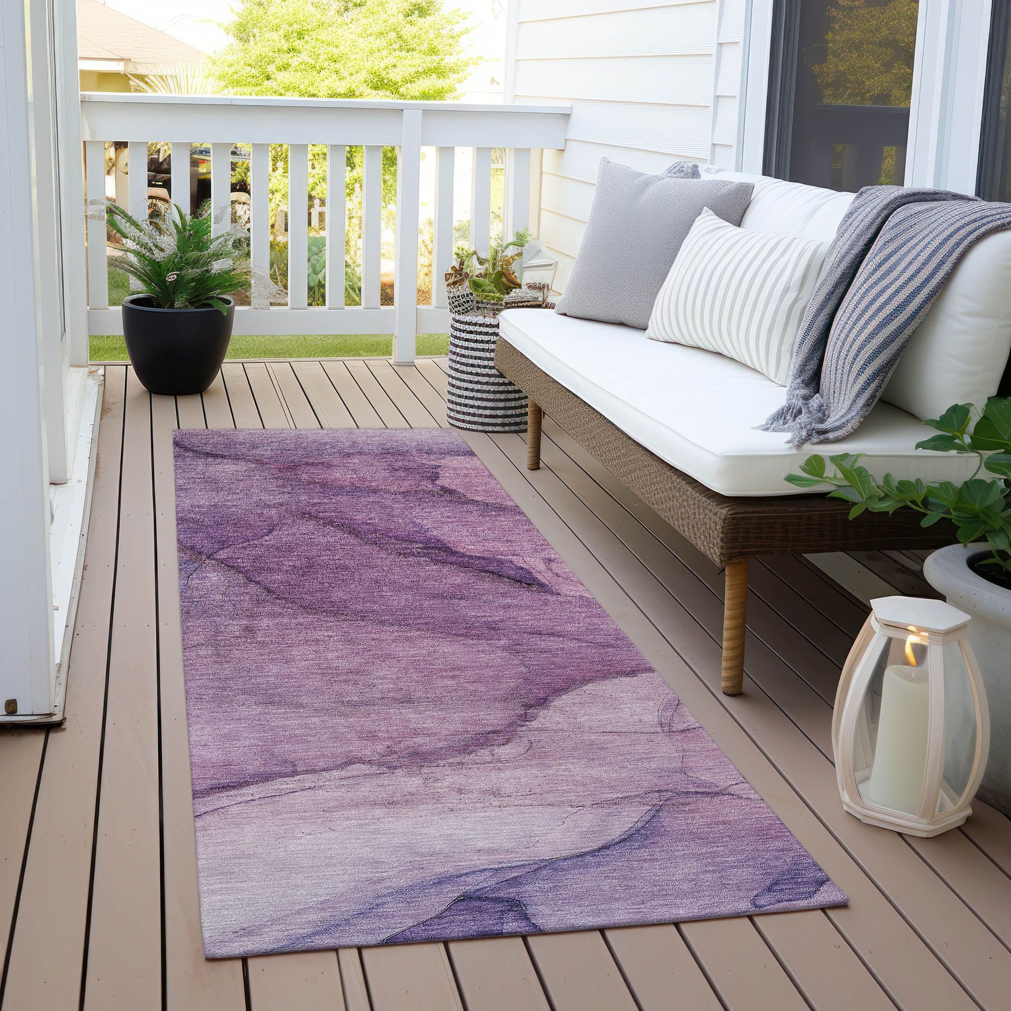 Machine Made ACN607 Purple  Rugs #color_purple 