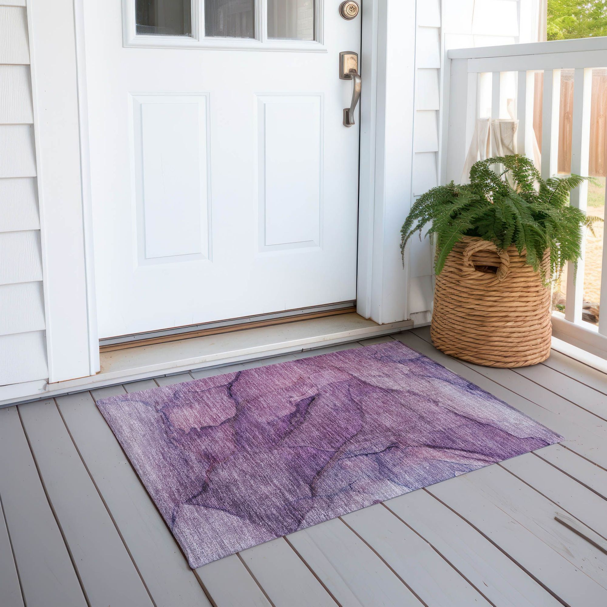 Machine Made ACN607 Purple  Rugs #color_purple 