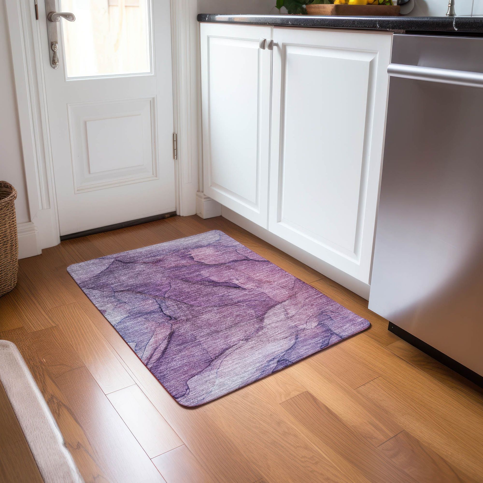 Machine Made ACN607 Purple  Rugs #color_purple 