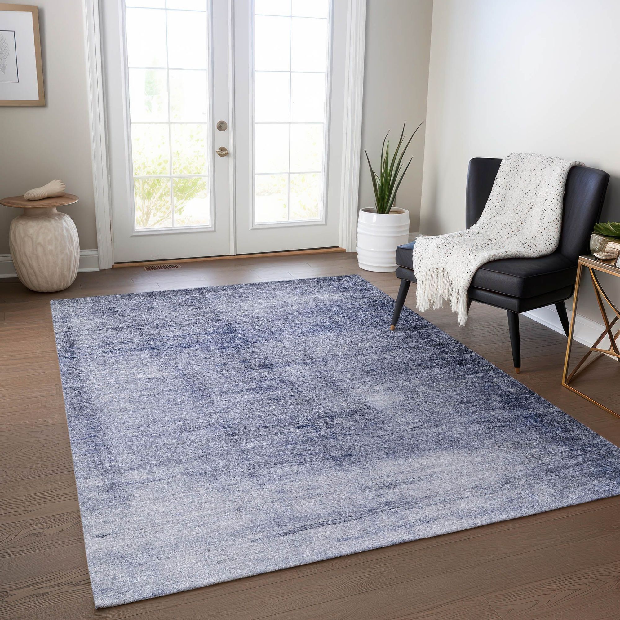 Machine Made ACN608 Navy Blue Rugs #color_navy blue