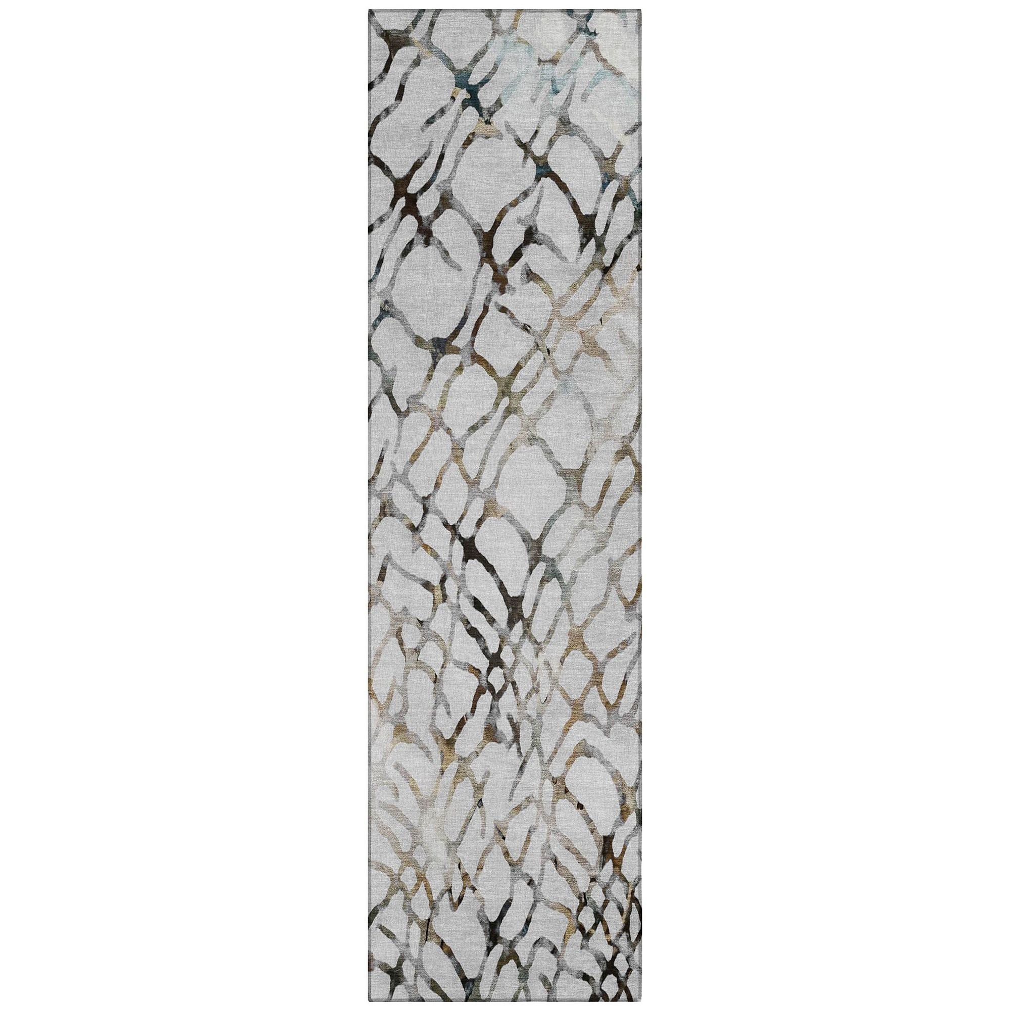 Machine Made ACN609 Silver Gray Rugs #color_silver gray