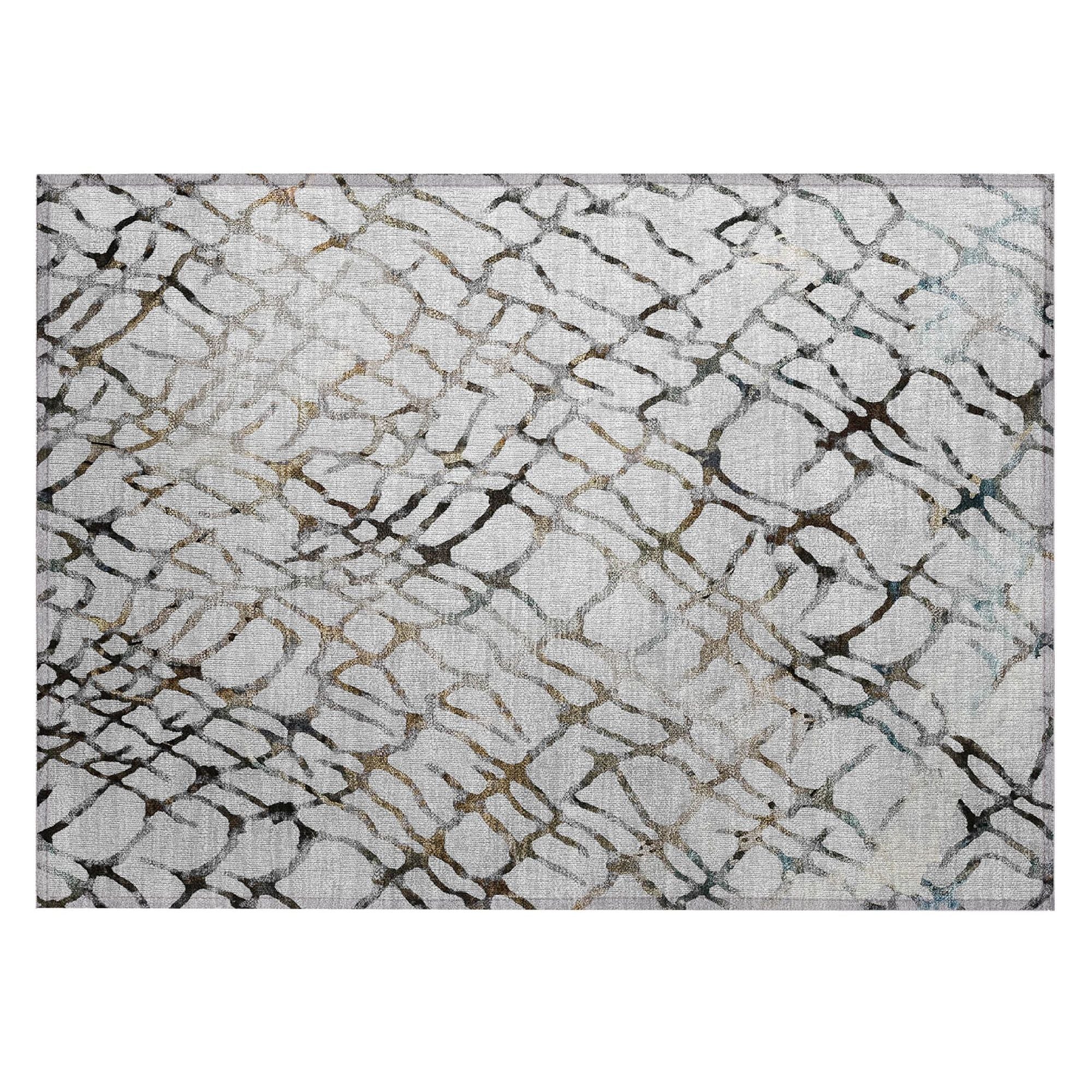 Machine Made ACN609 Silver Gray Rugs #color_silver gray