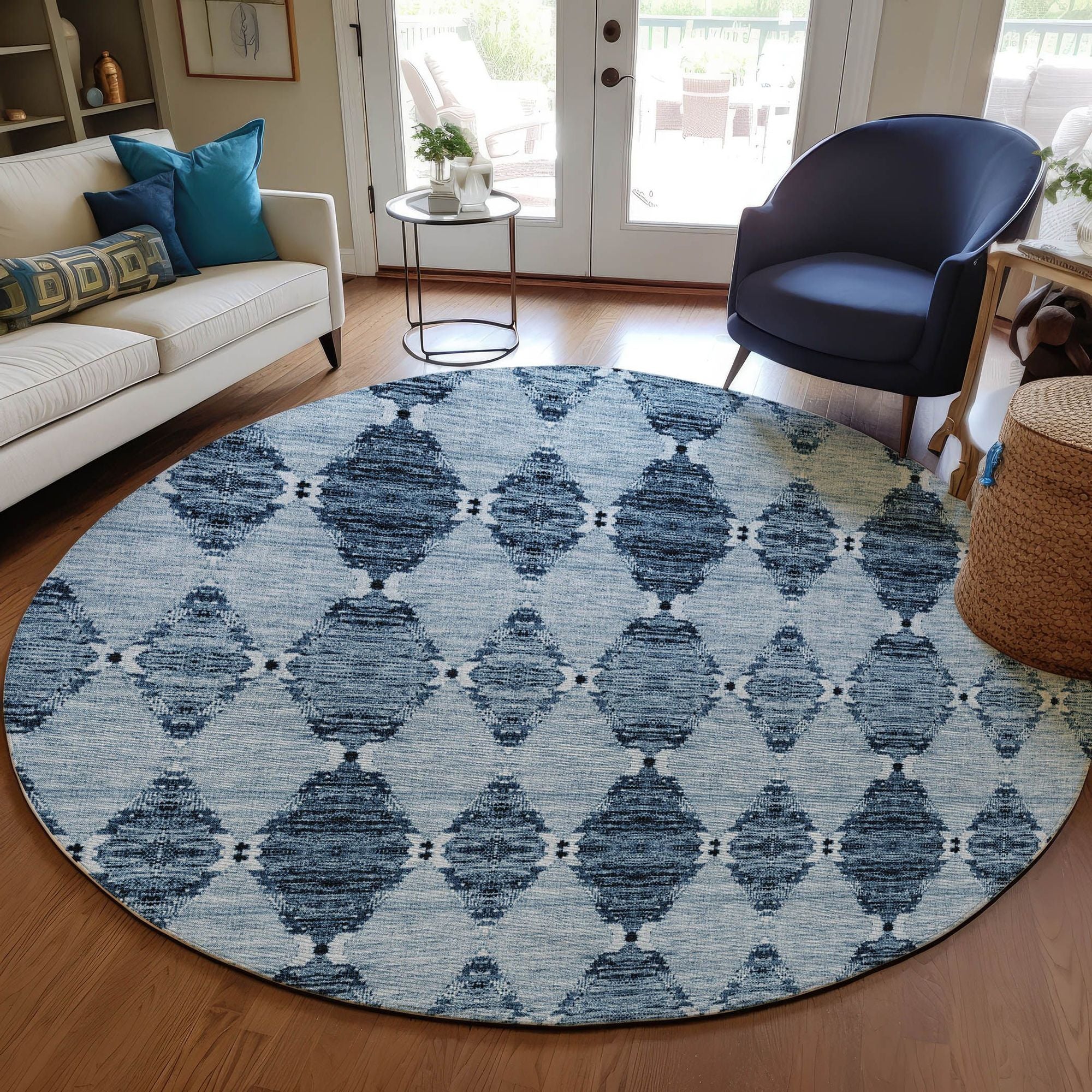 Machine Made ACN610 Blue  Rugs #color_blue 