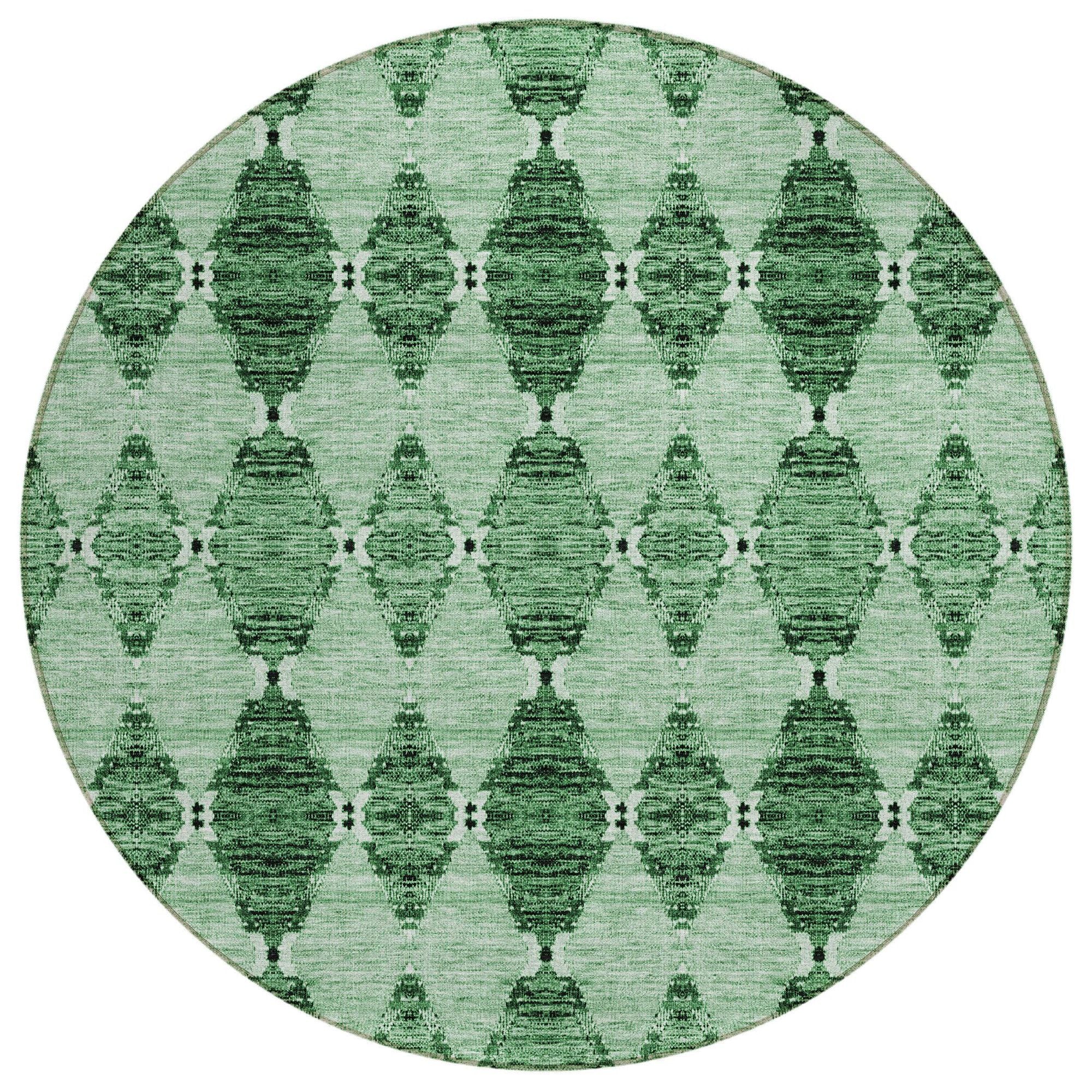 Machine Made ACN610 Emerald Green Rugs #color_emerald green