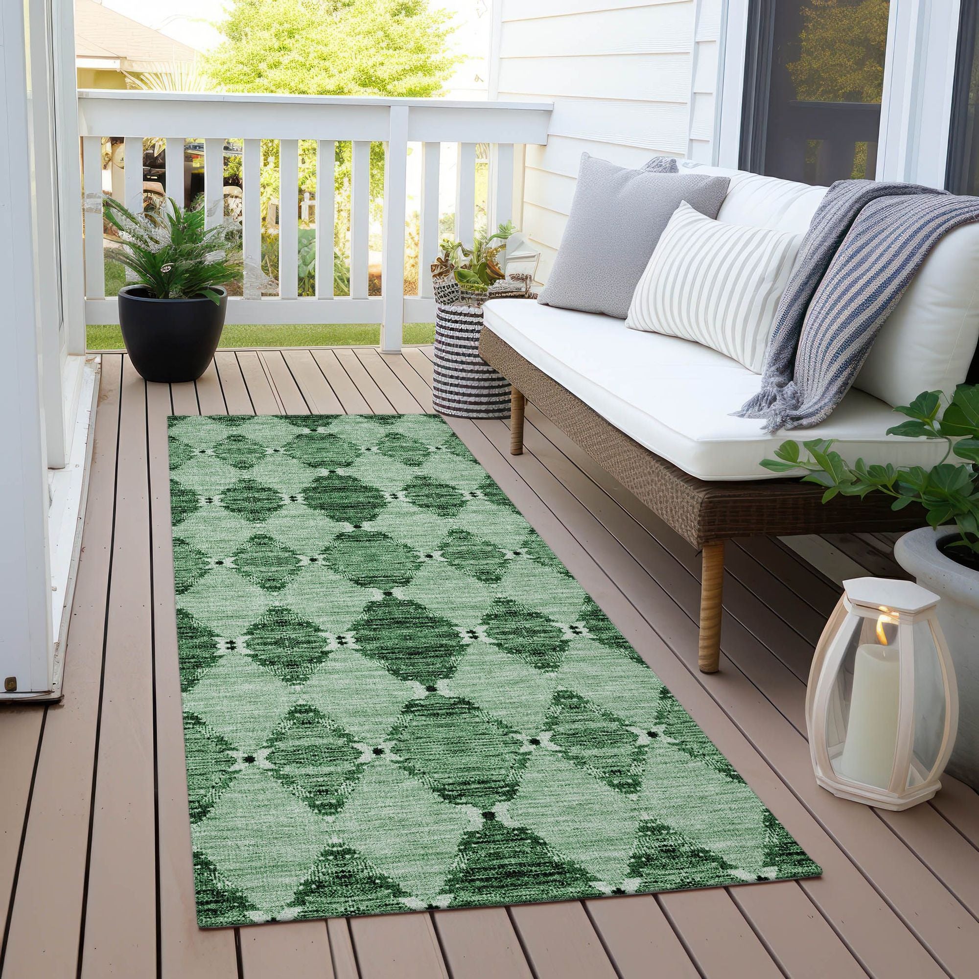 Machine Made ACN610 Emerald Green Rugs #color_emerald green