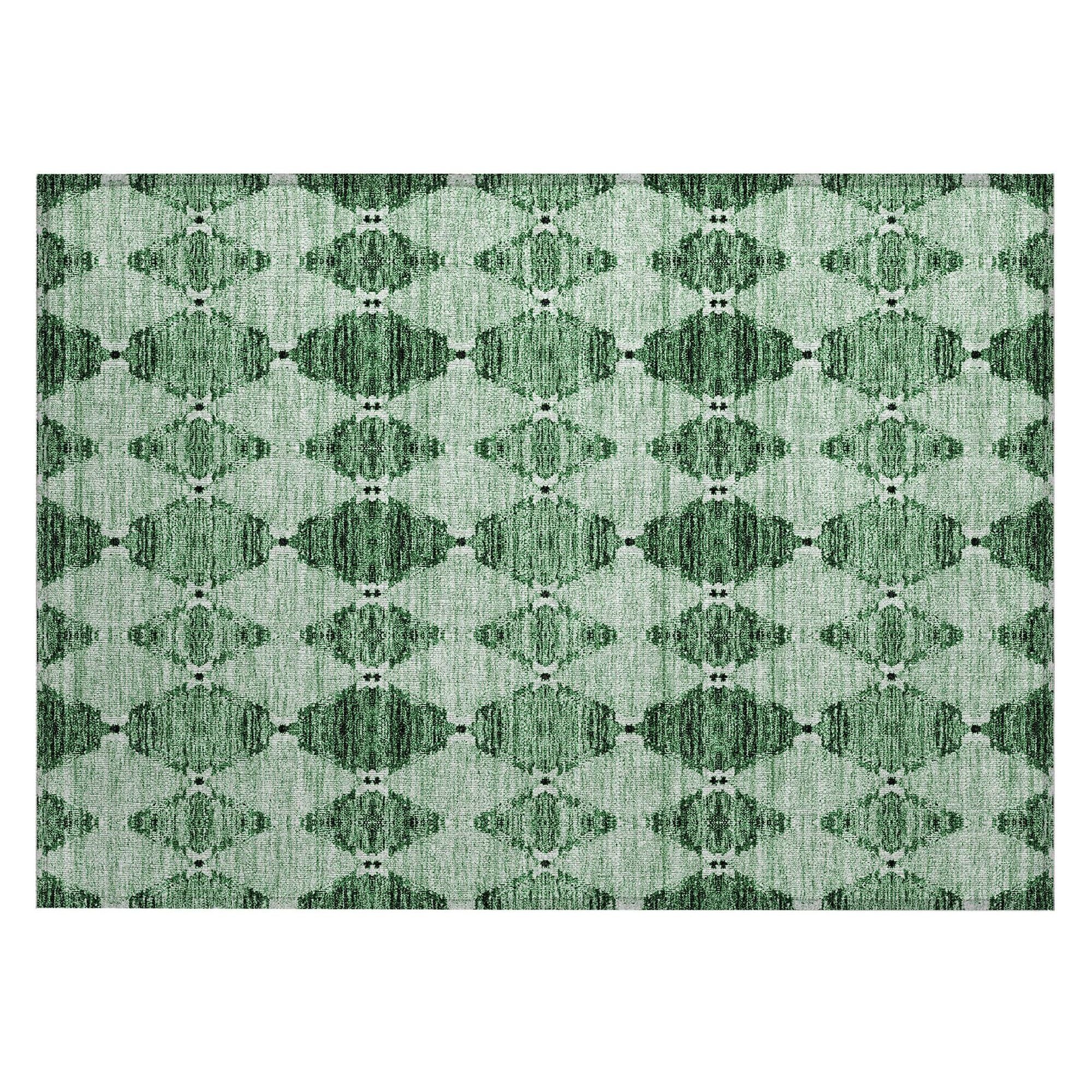 Machine Made ACN610 Emerald Green Rugs #color_emerald green