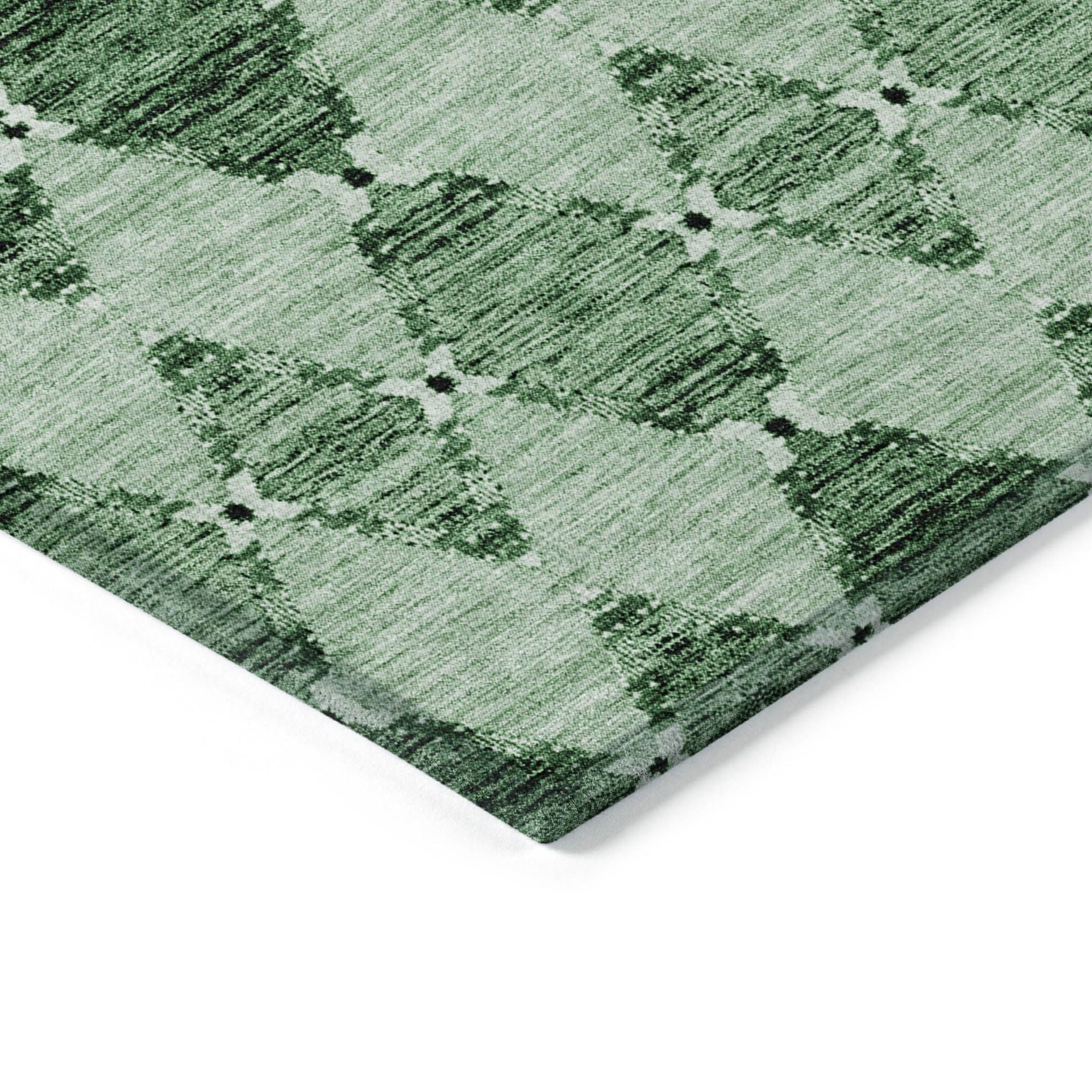 Machine Made ACN610 Emerald Green Rugs #color_emerald green