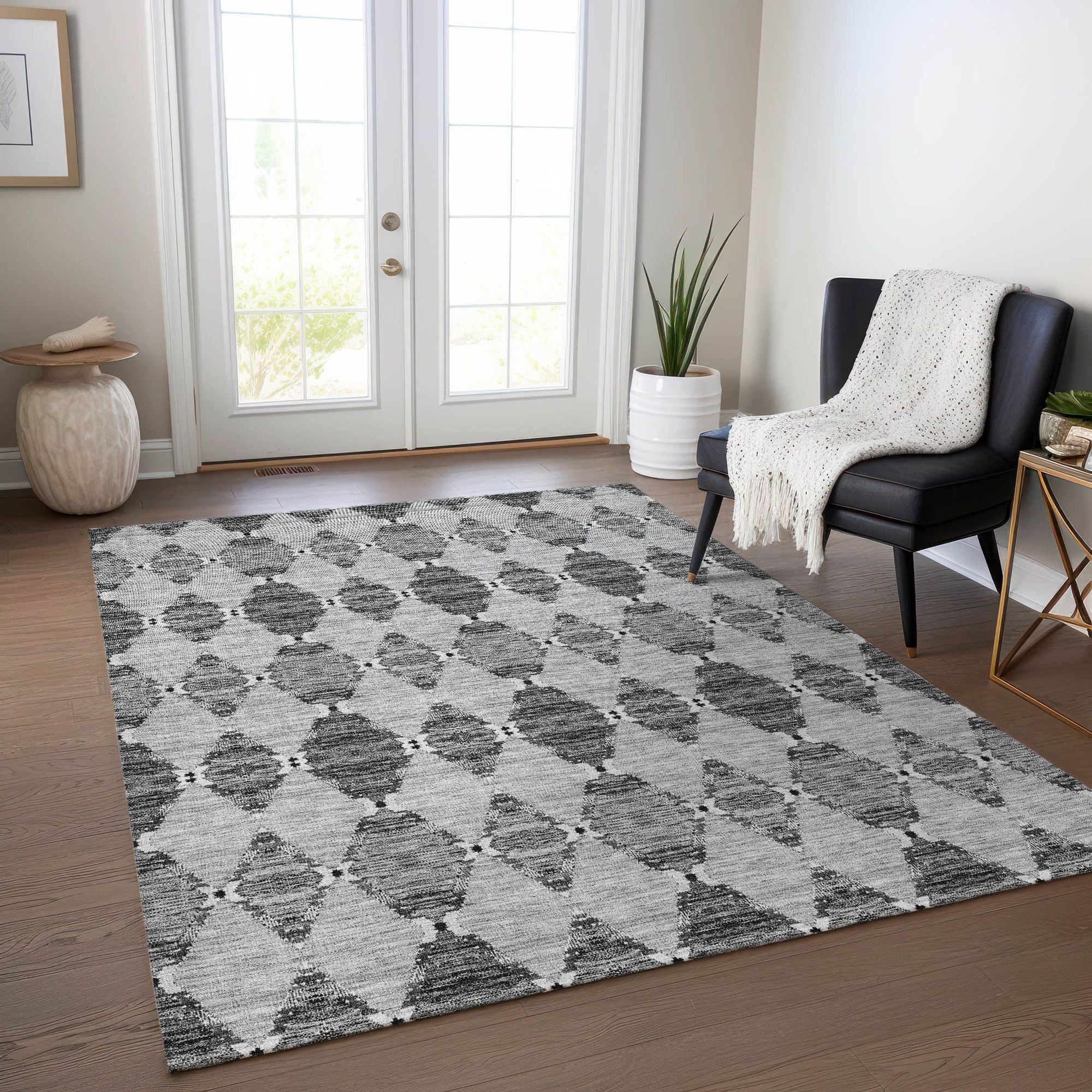 Machine Made ACN610 Gray  Rugs #color_gray 