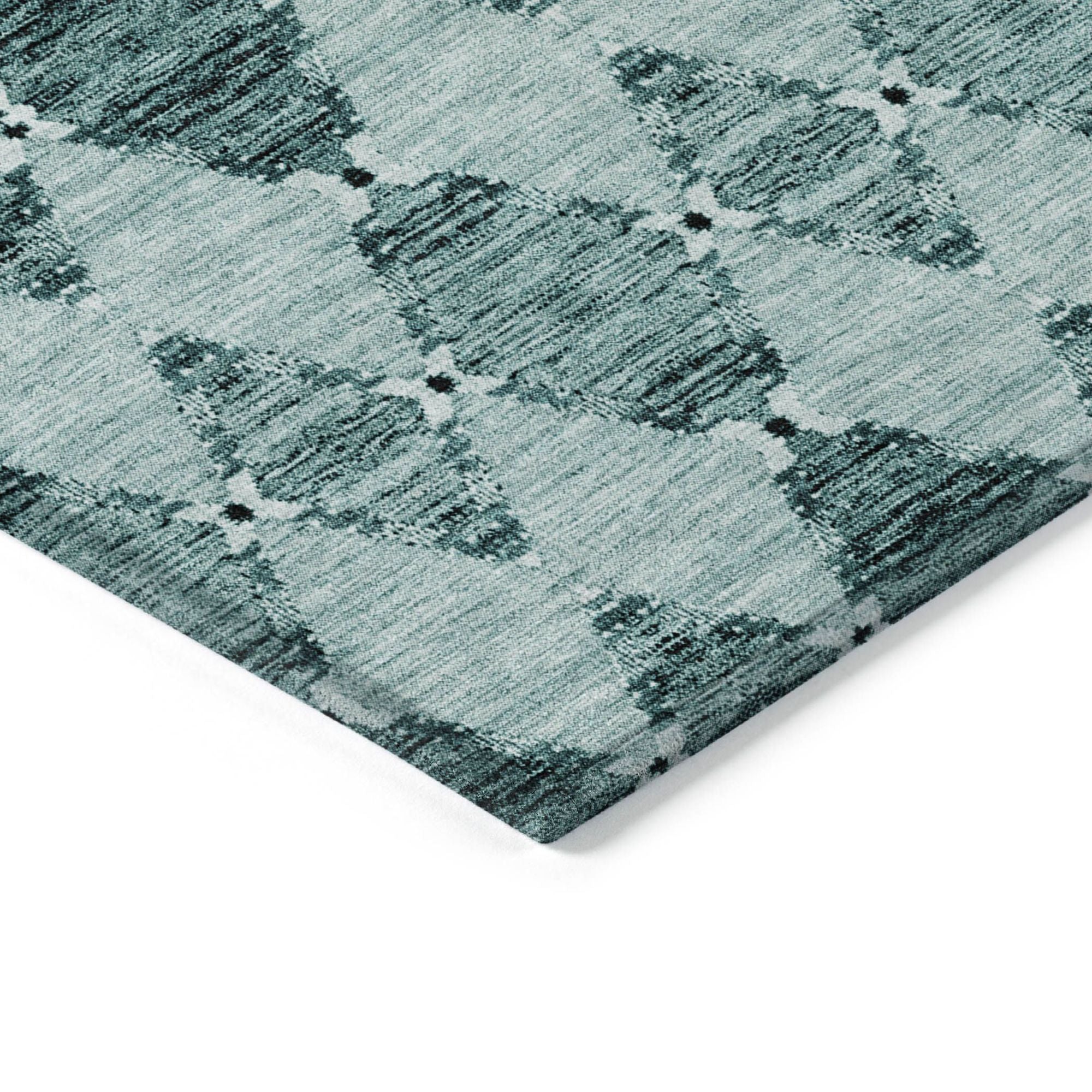 Machine Made ACN610 Teal  Rugs #color_teal 