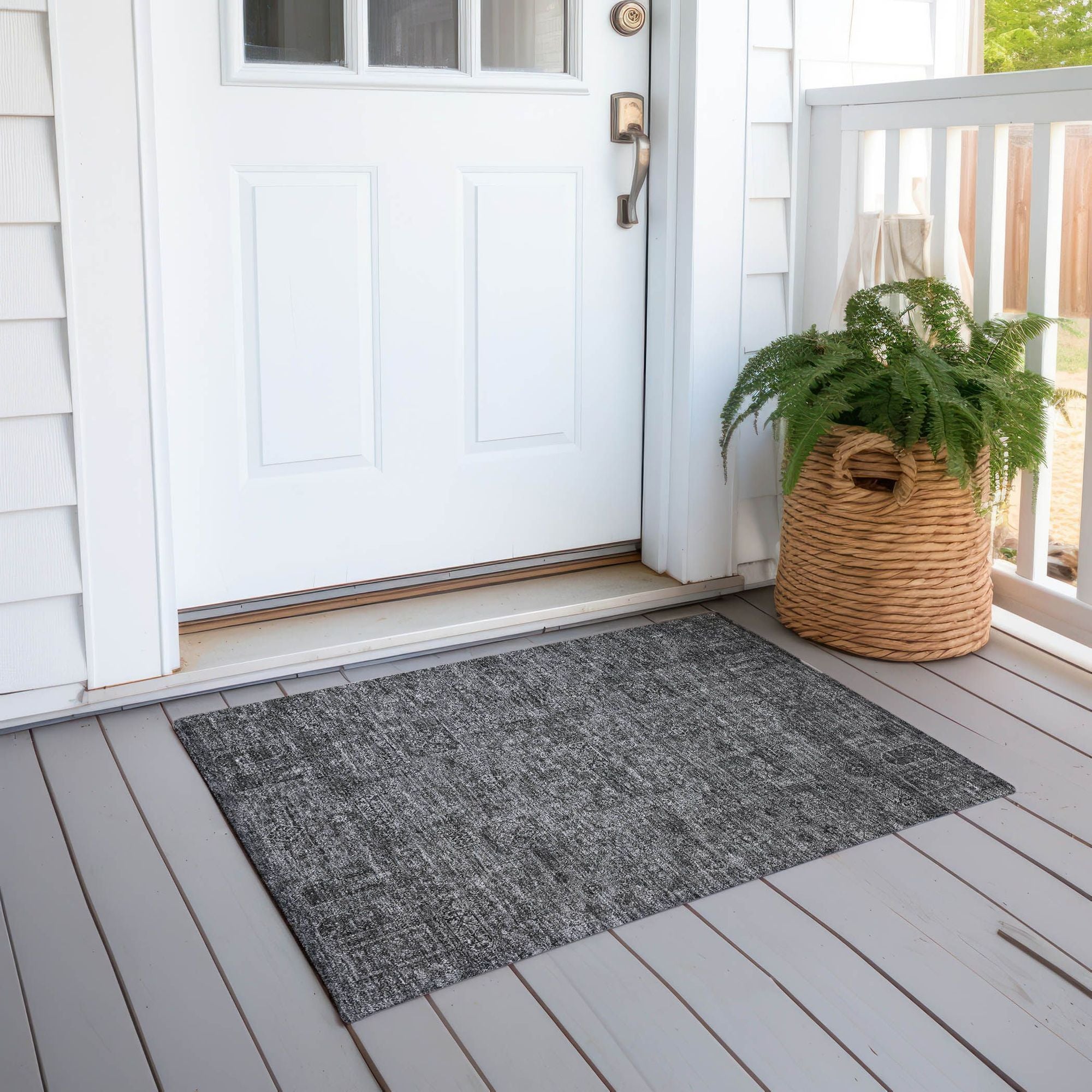 Machine Made ACN611 Charcoal Gray Rugs #color_charcoal gray