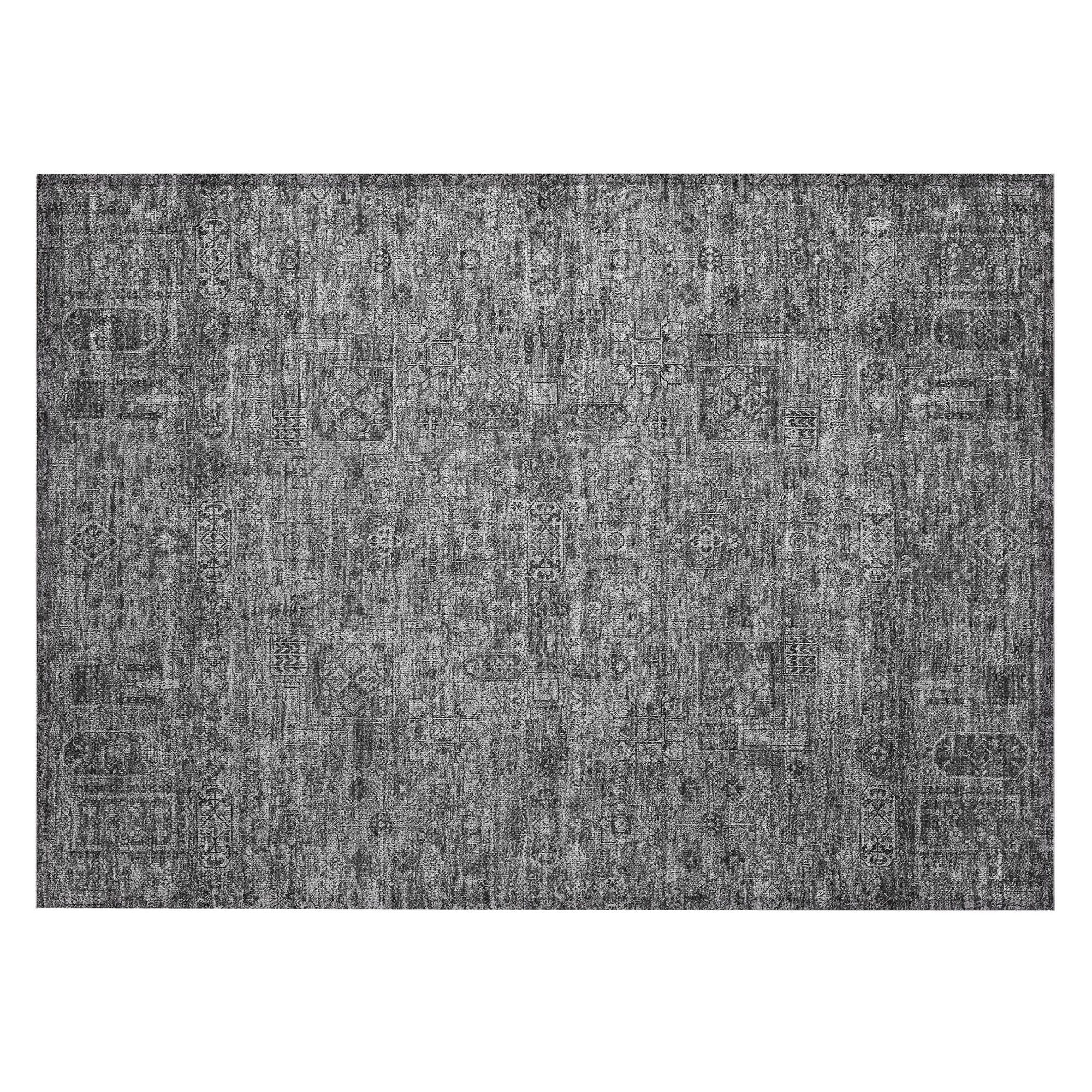 Machine Made ACN611 Charcoal Gray Rugs #color_charcoal gray