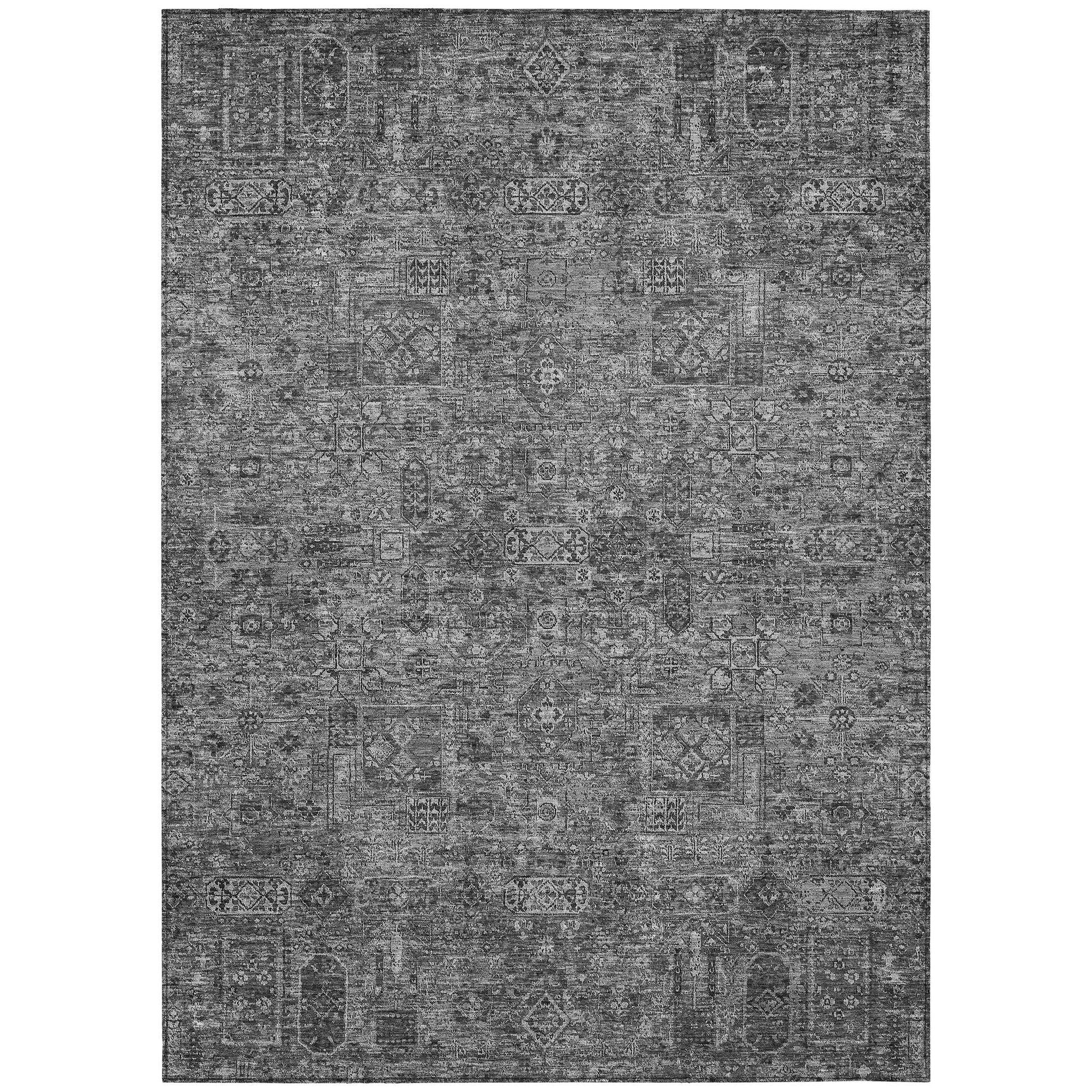 Machine Made ACN611 Charcoal Gray Rugs #color_charcoal gray