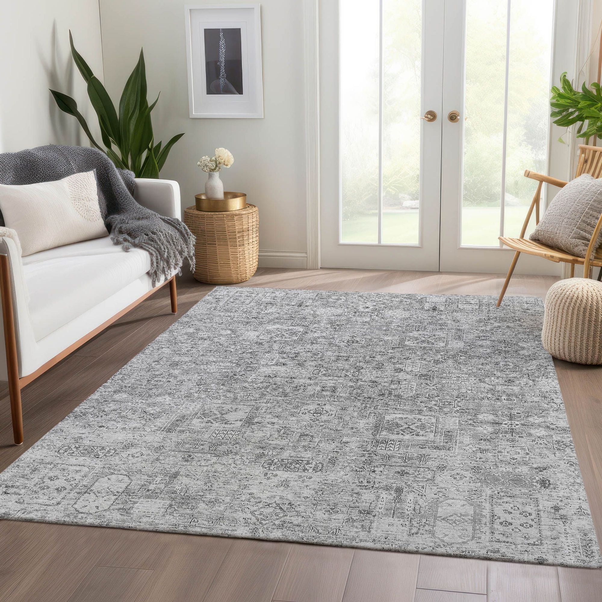 Machine Made ACN611 Gray  Rugs #color_gray 