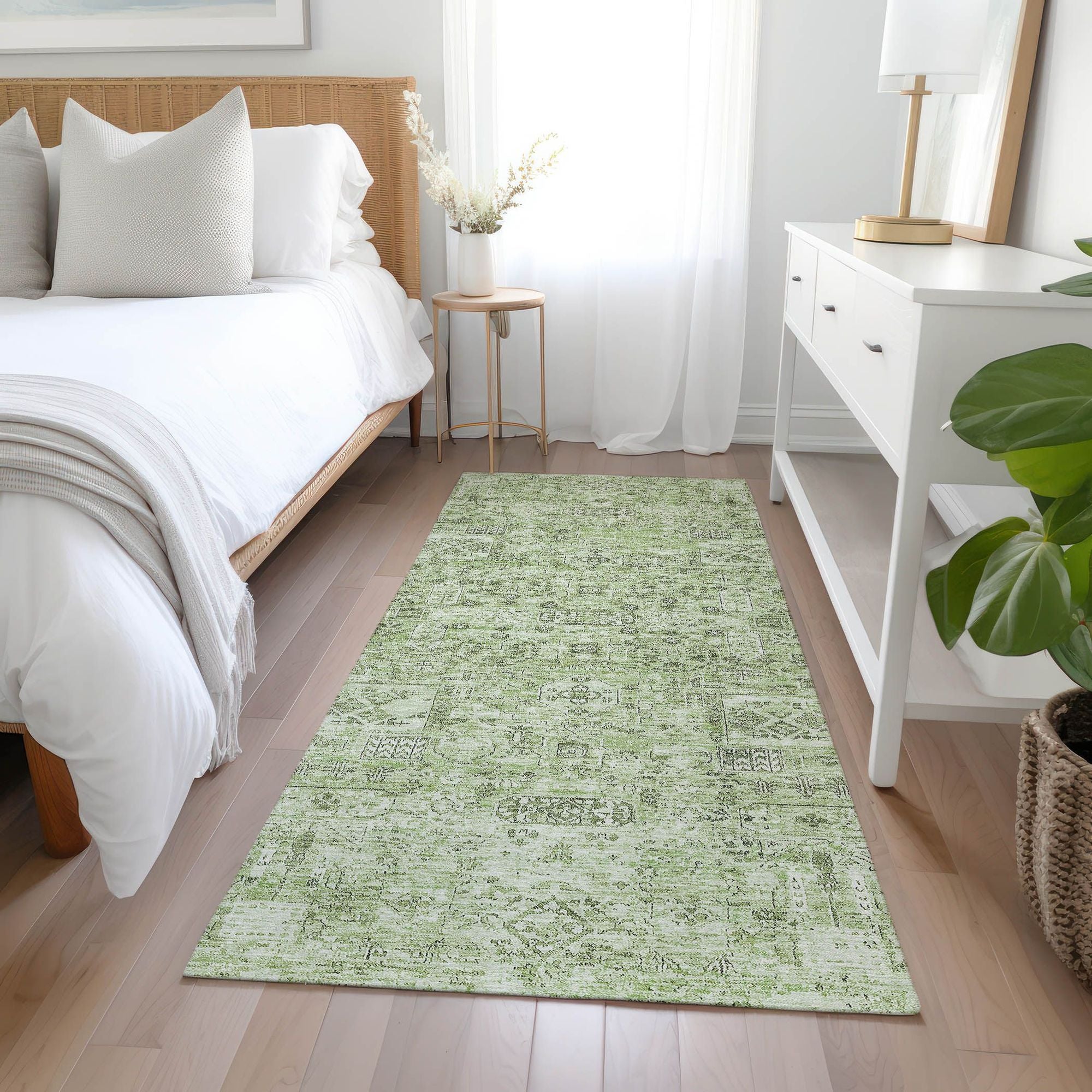 Machine Made ACN611 Green  Rugs #color_green 