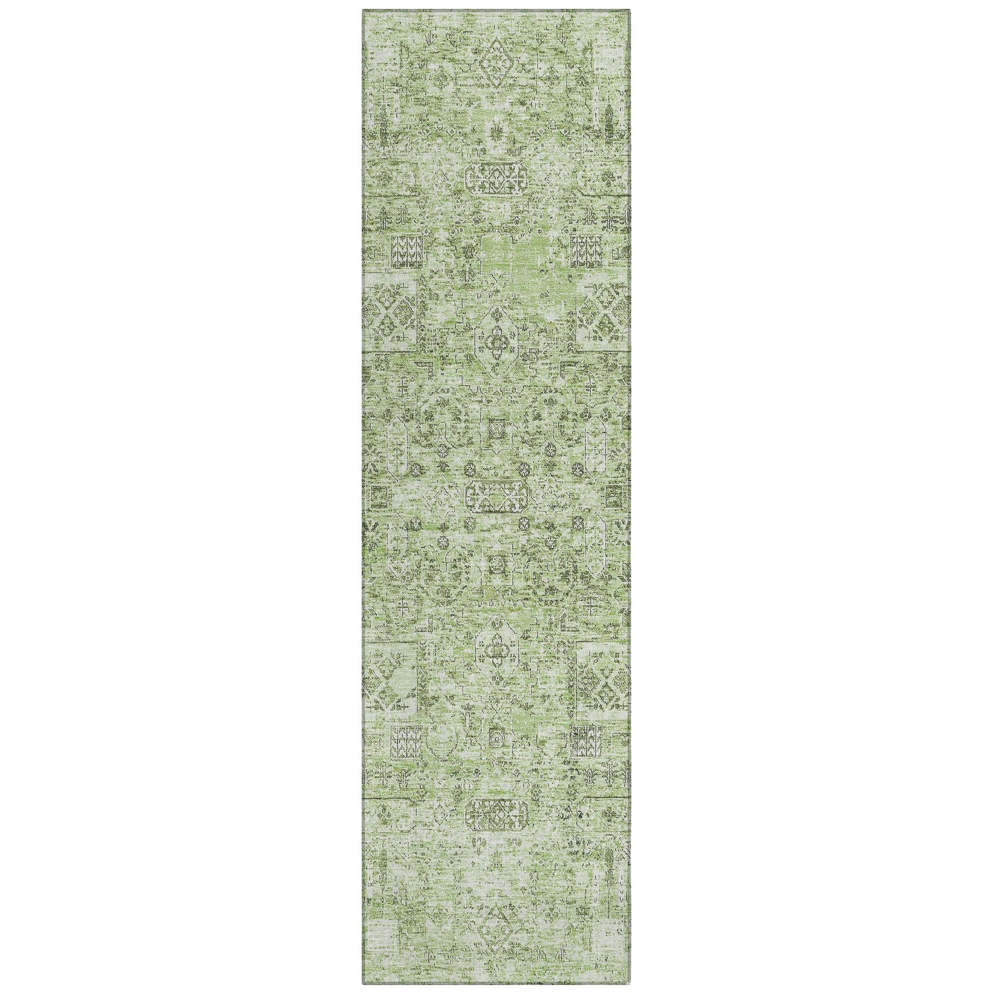 Machine Made ACN611 Green  Rugs #color_green 