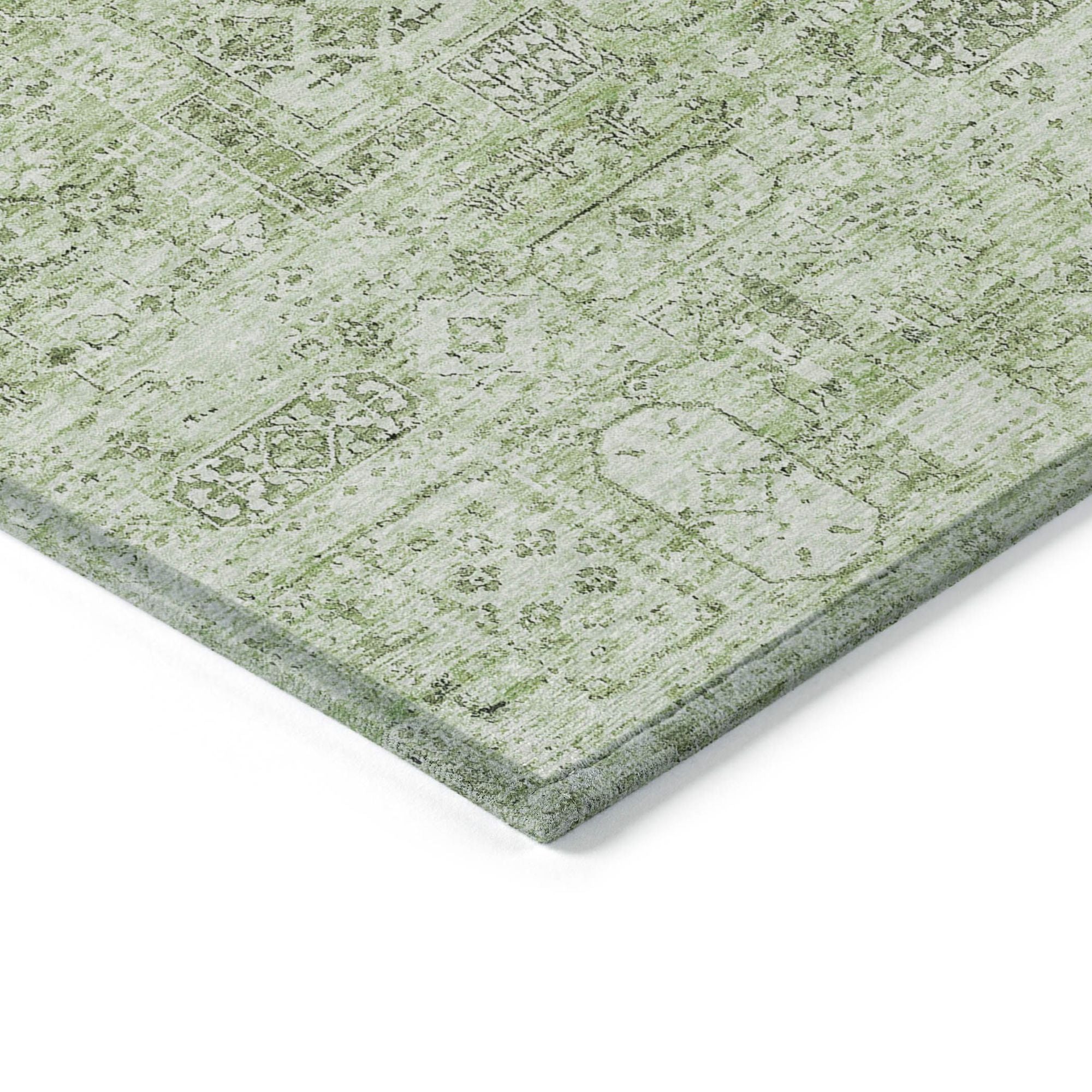 Machine Made ACN611 Green  Rugs #color_green 