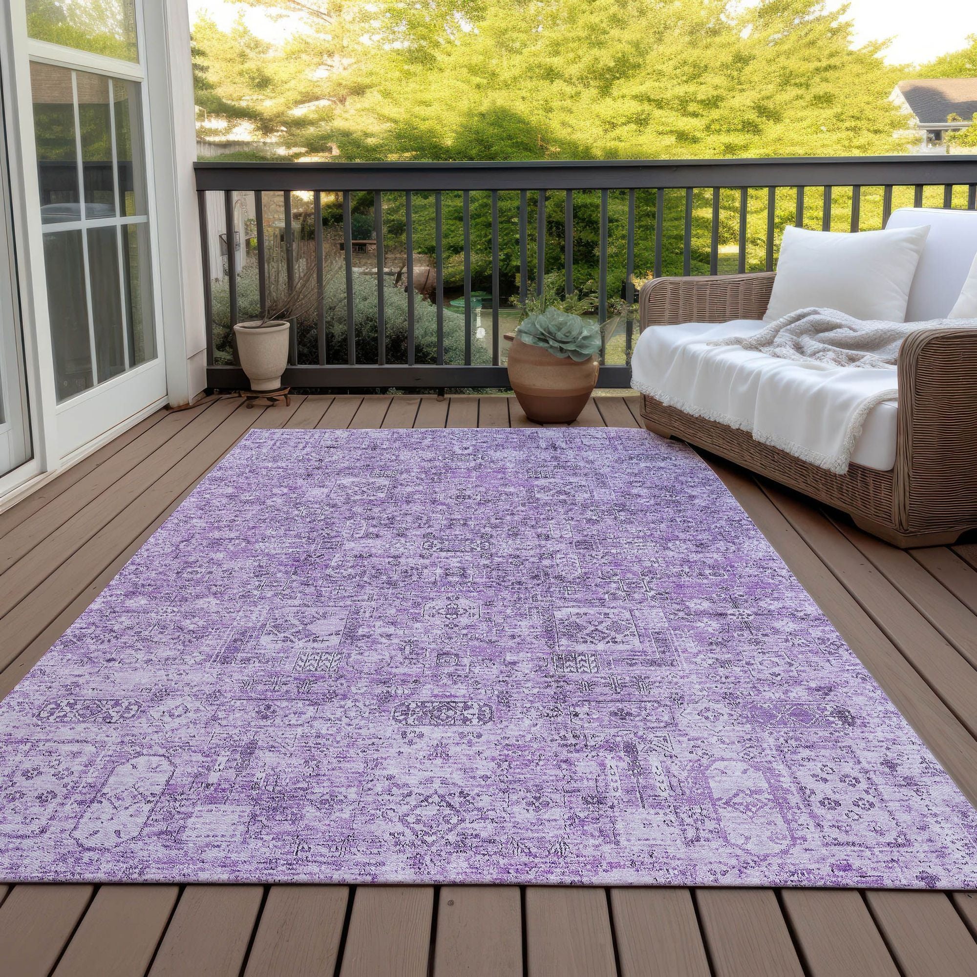 Machine Made ACN611 Lilac Purple Rugs #color_lilac purple