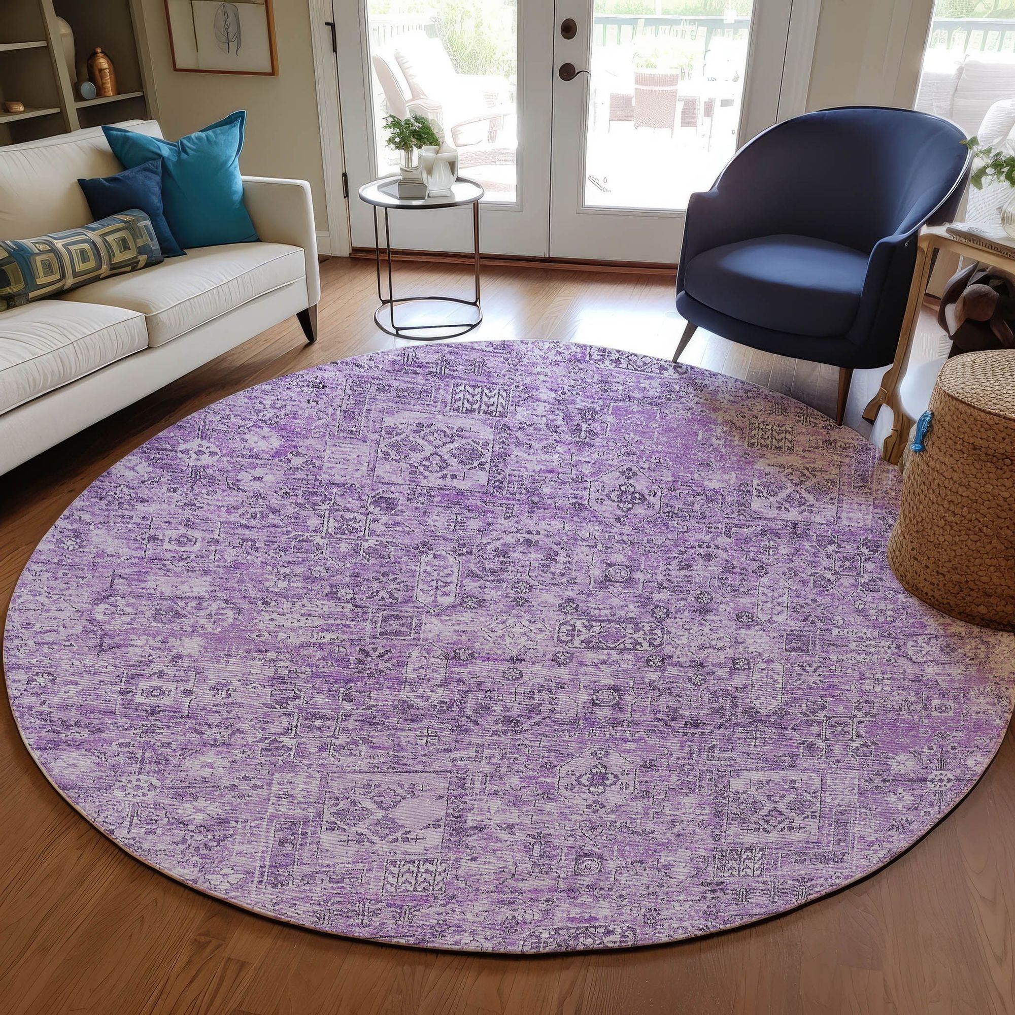 Machine Made ACN611 Lilac Purple Rugs #color_lilac purple