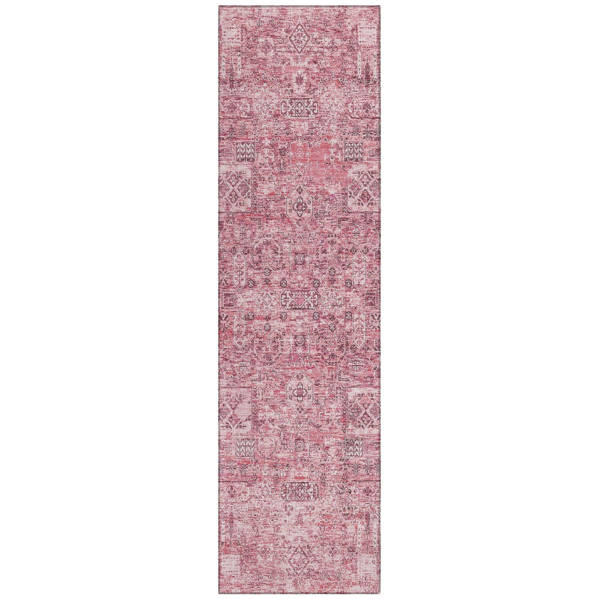 Machine Made ACN611 Pink  Rugs #color_pink 