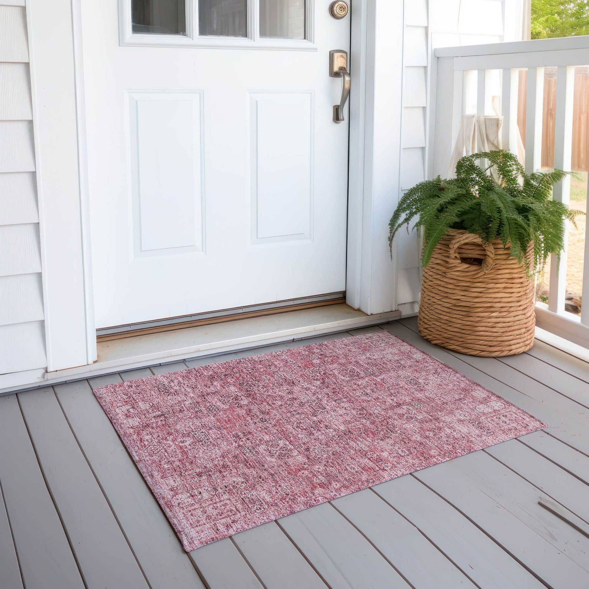 Machine Made ACN611 Pink  Rugs #color_pink 