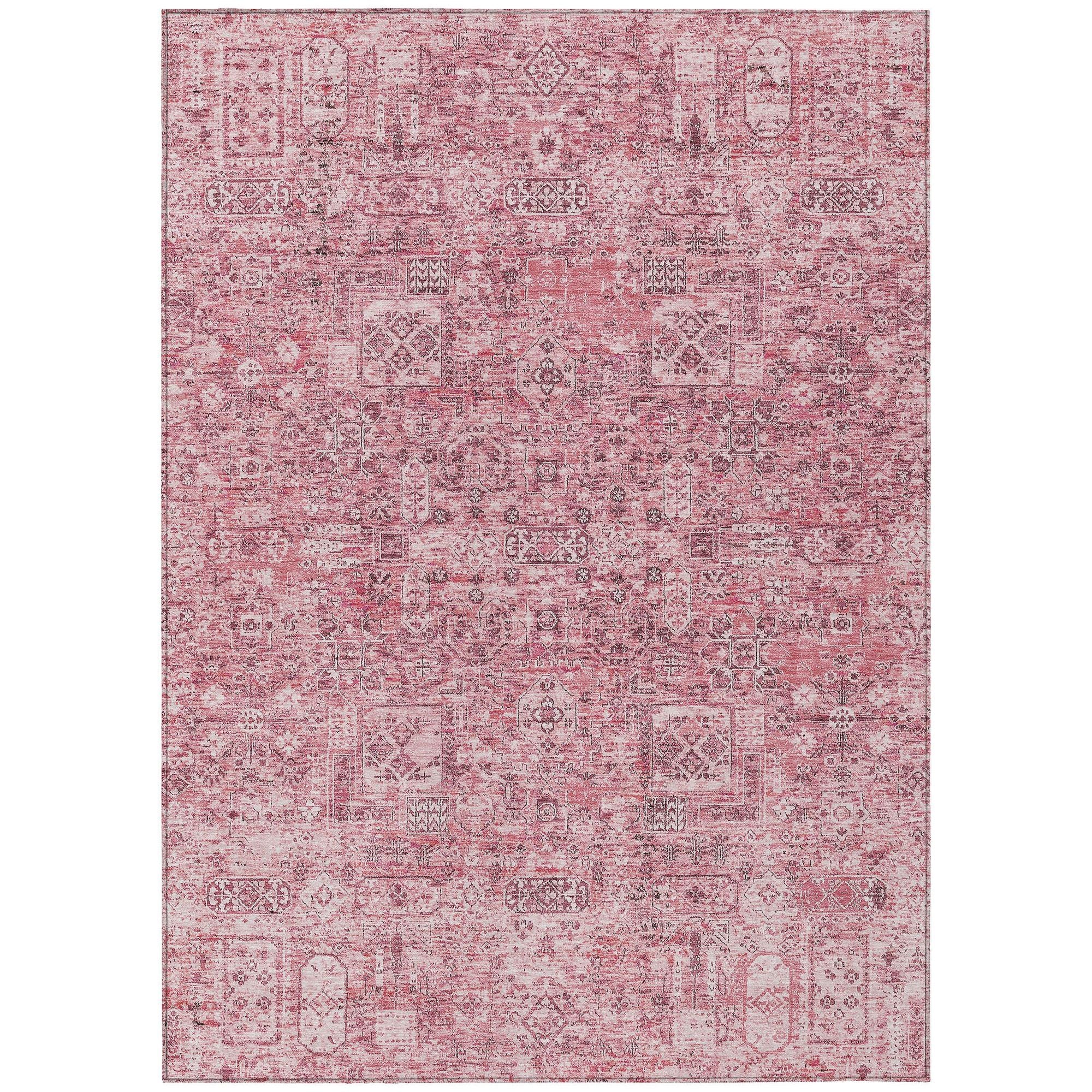 Machine Made ACN611 Pink  Rugs #color_pink 