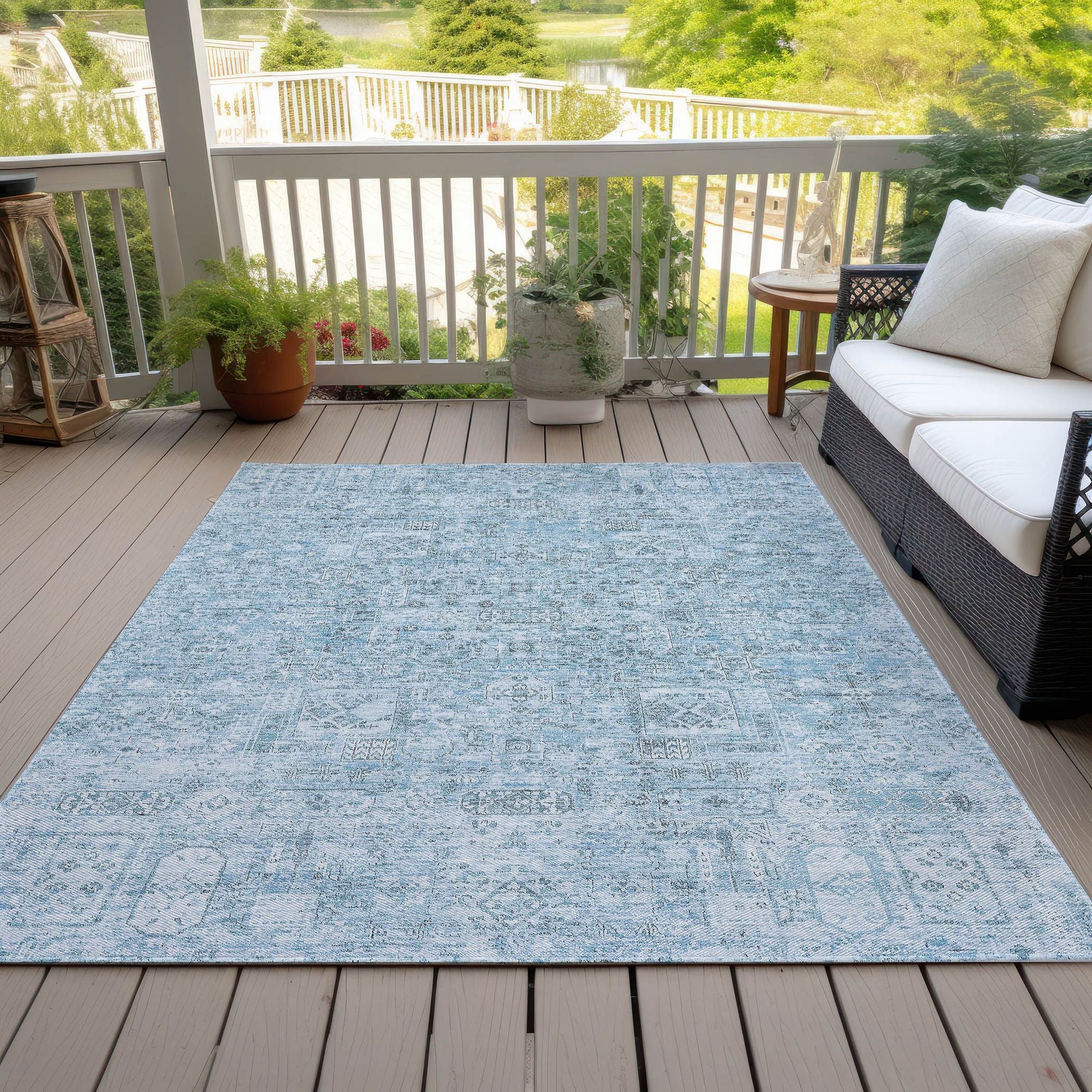 Machine Made ACN611 Sky Blue Rugs #color_sky blue