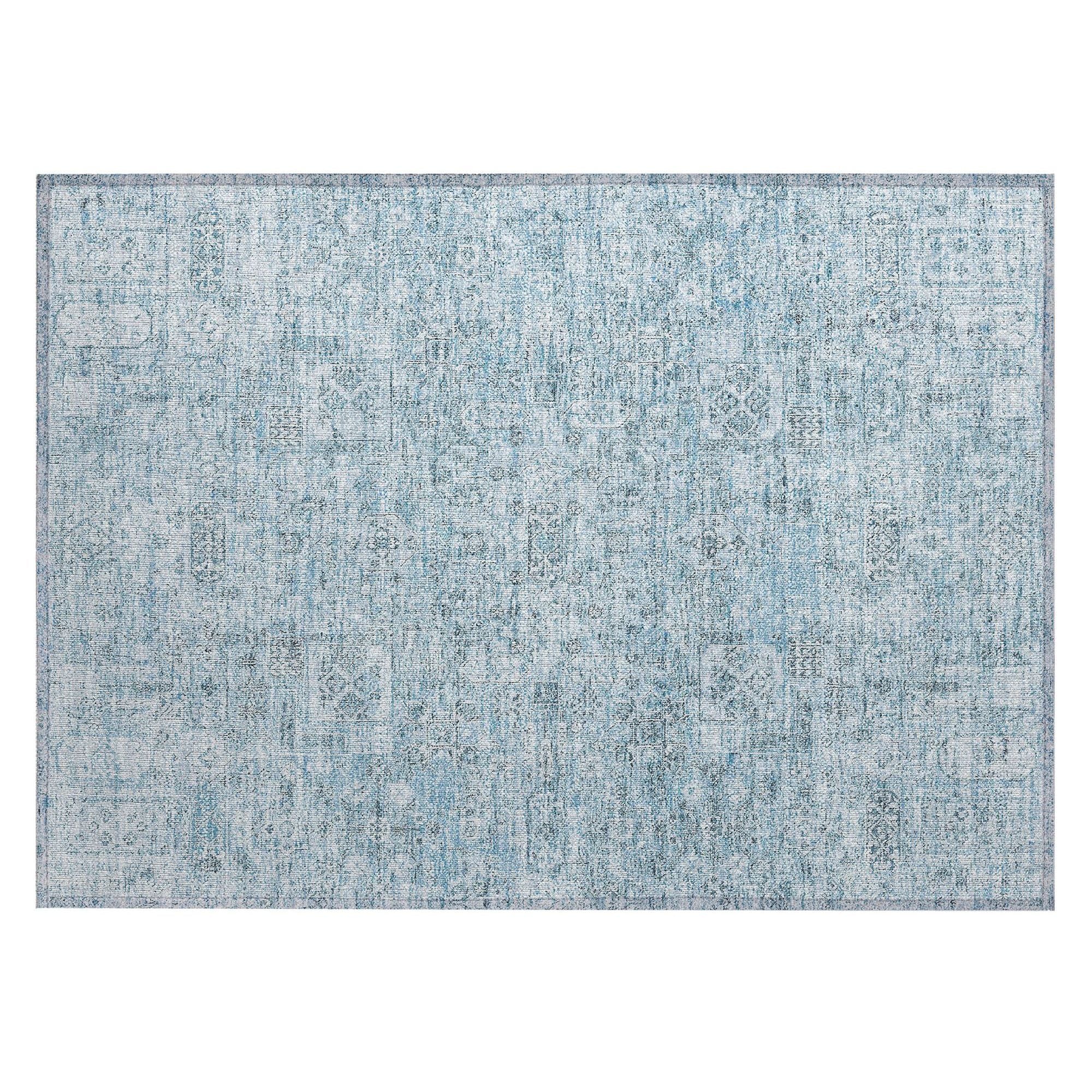 Machine Made ACN611 Sky Blue Rugs #color_sky blue