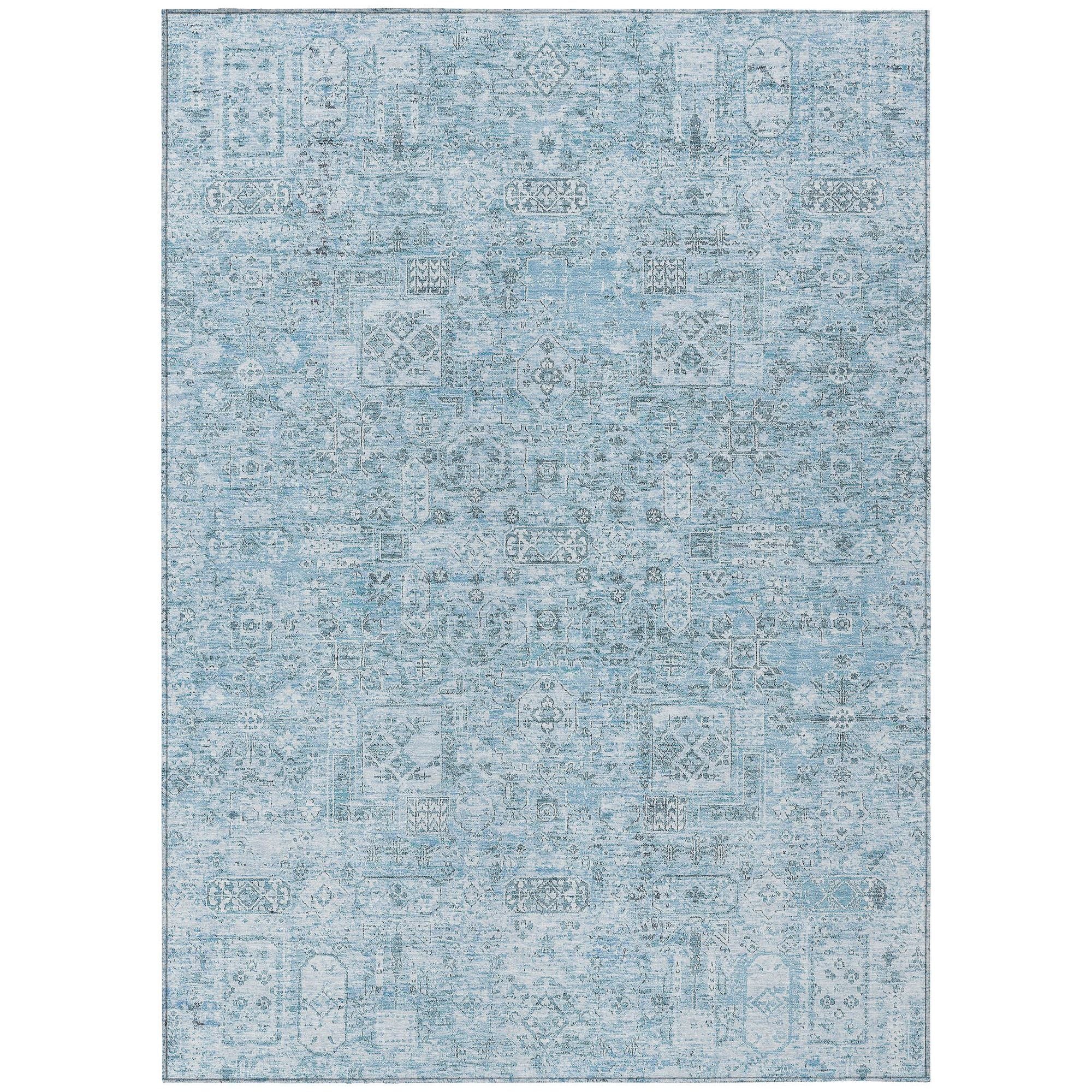 Machine Made ACN611 Sky Blue Rugs #color_sky blue