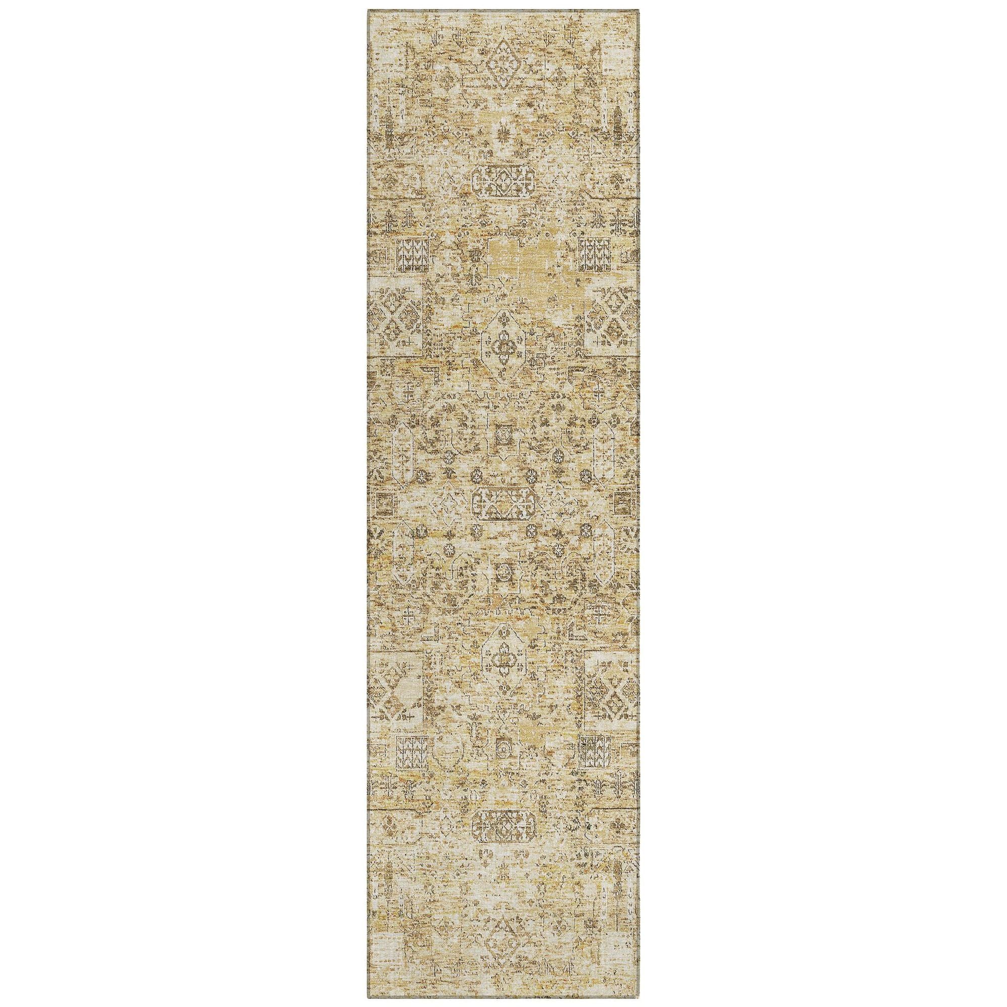 Machine Made ACN611 Wheat Gold Rugs #color_wheat gold