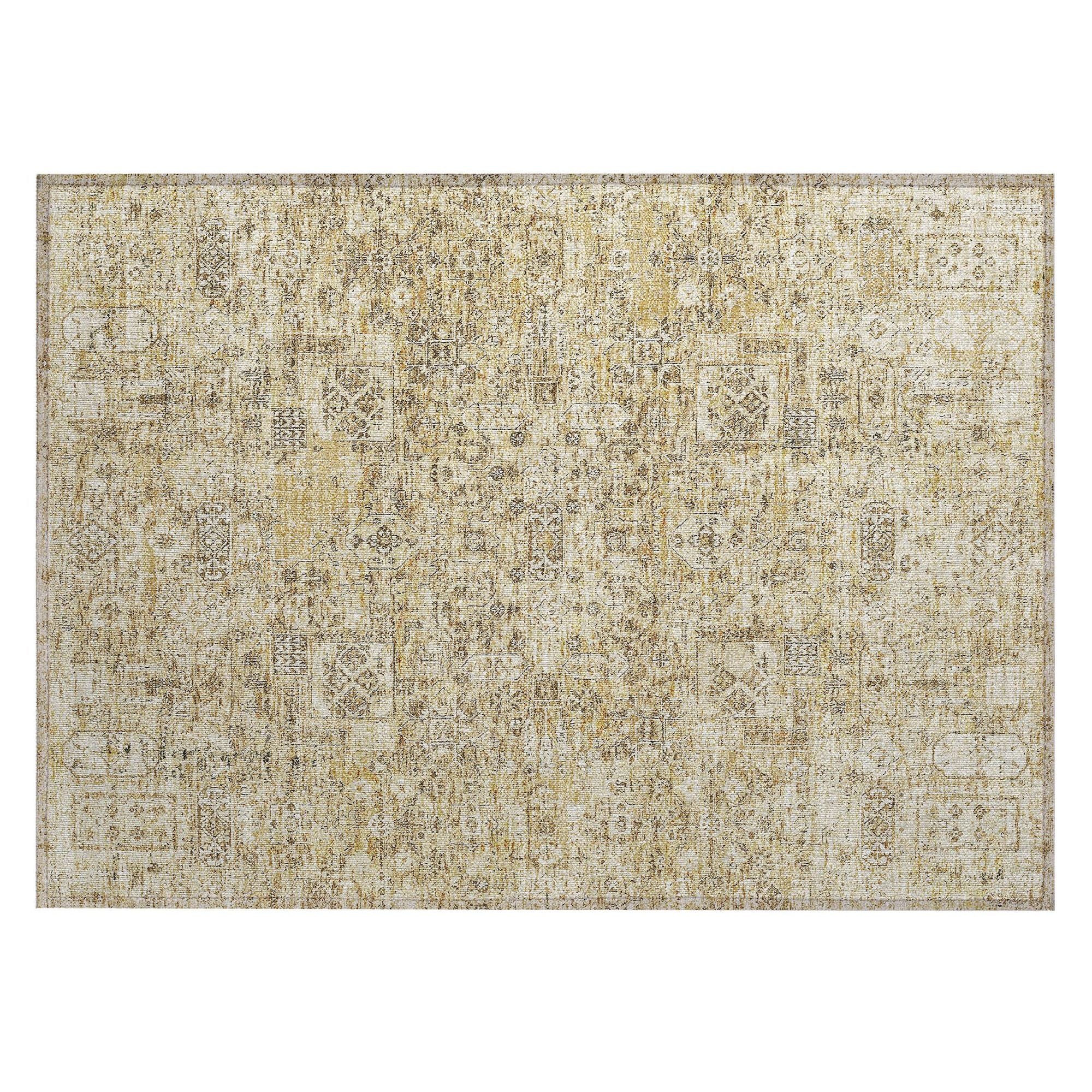 Machine Made ACN611 Wheat Gold Rugs #color_wheat gold