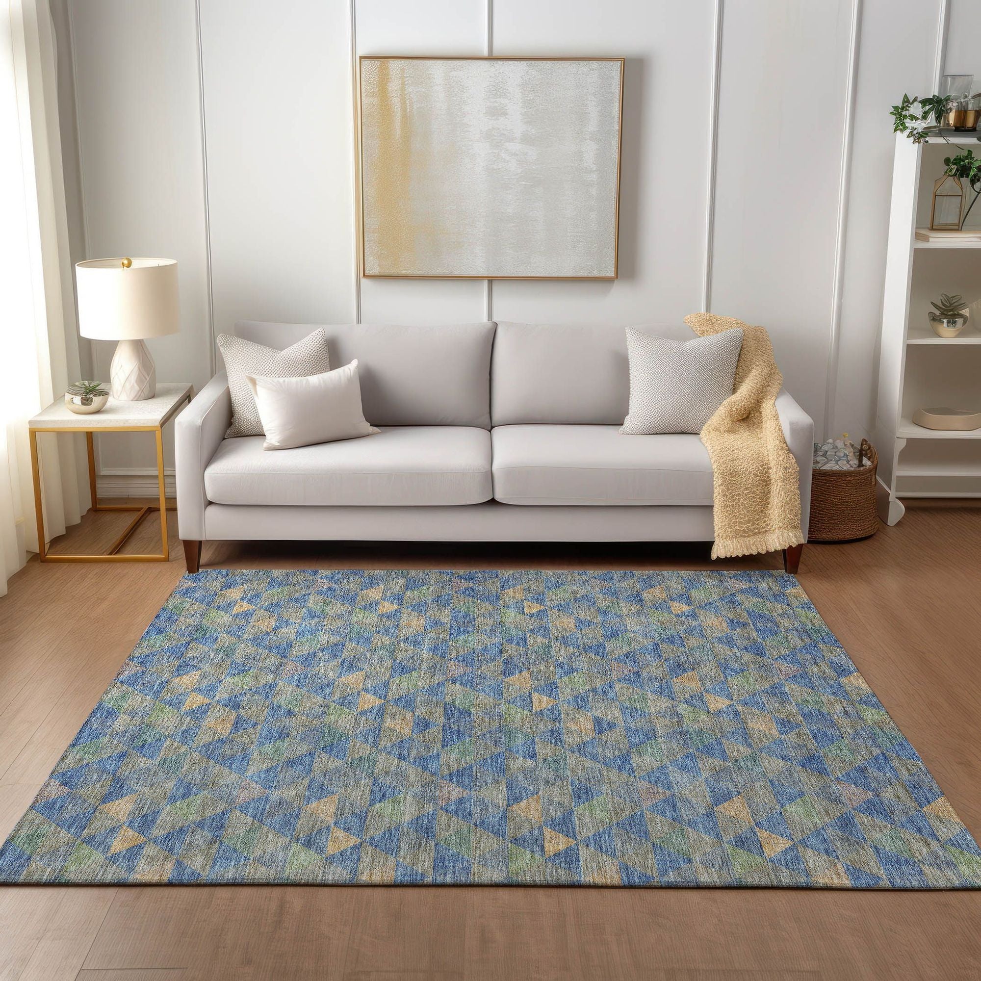 Machine Made ACN612 Blue  Rugs #color_blue 