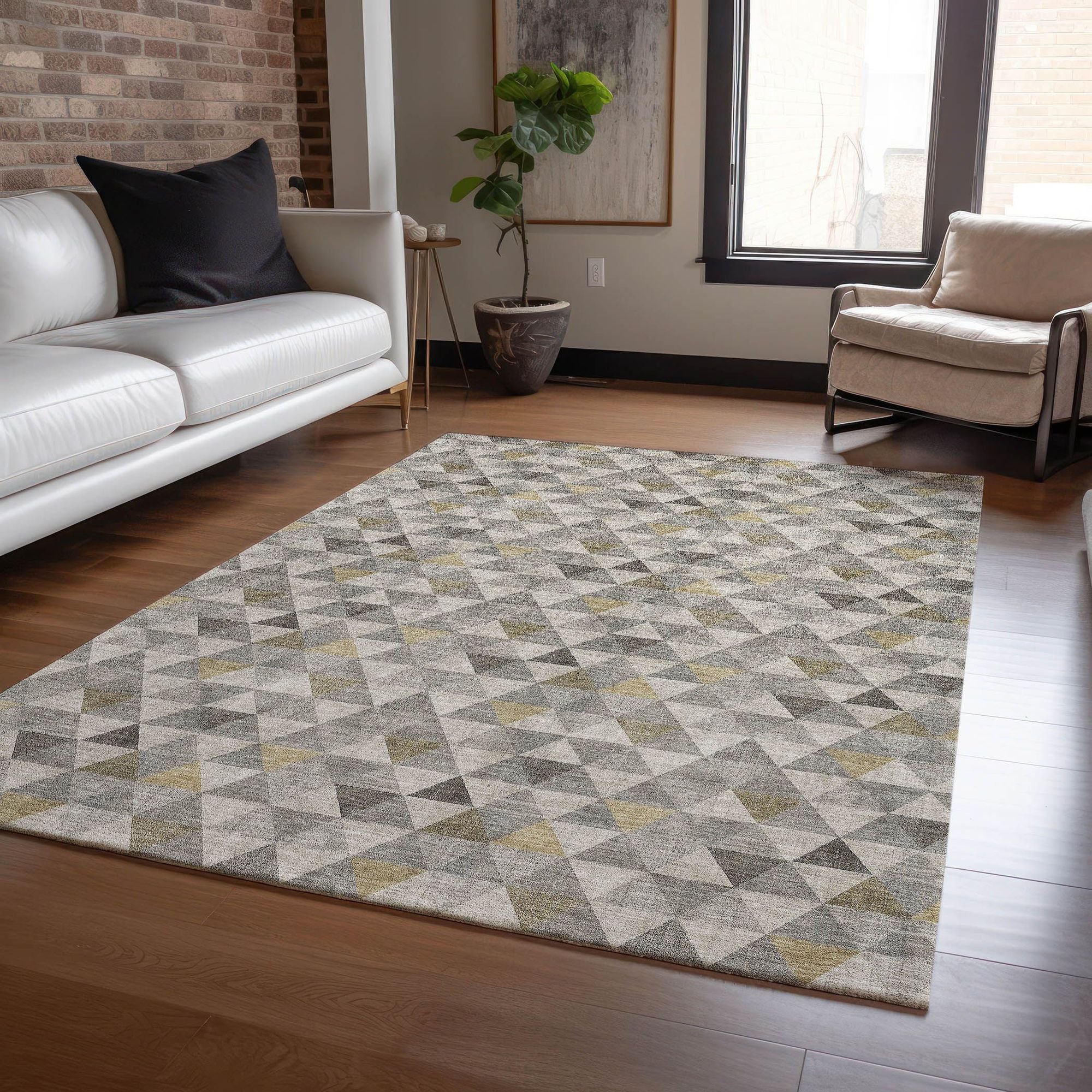 Machine Made ACN612 Taupe Brown Rugs #color_taupe brown