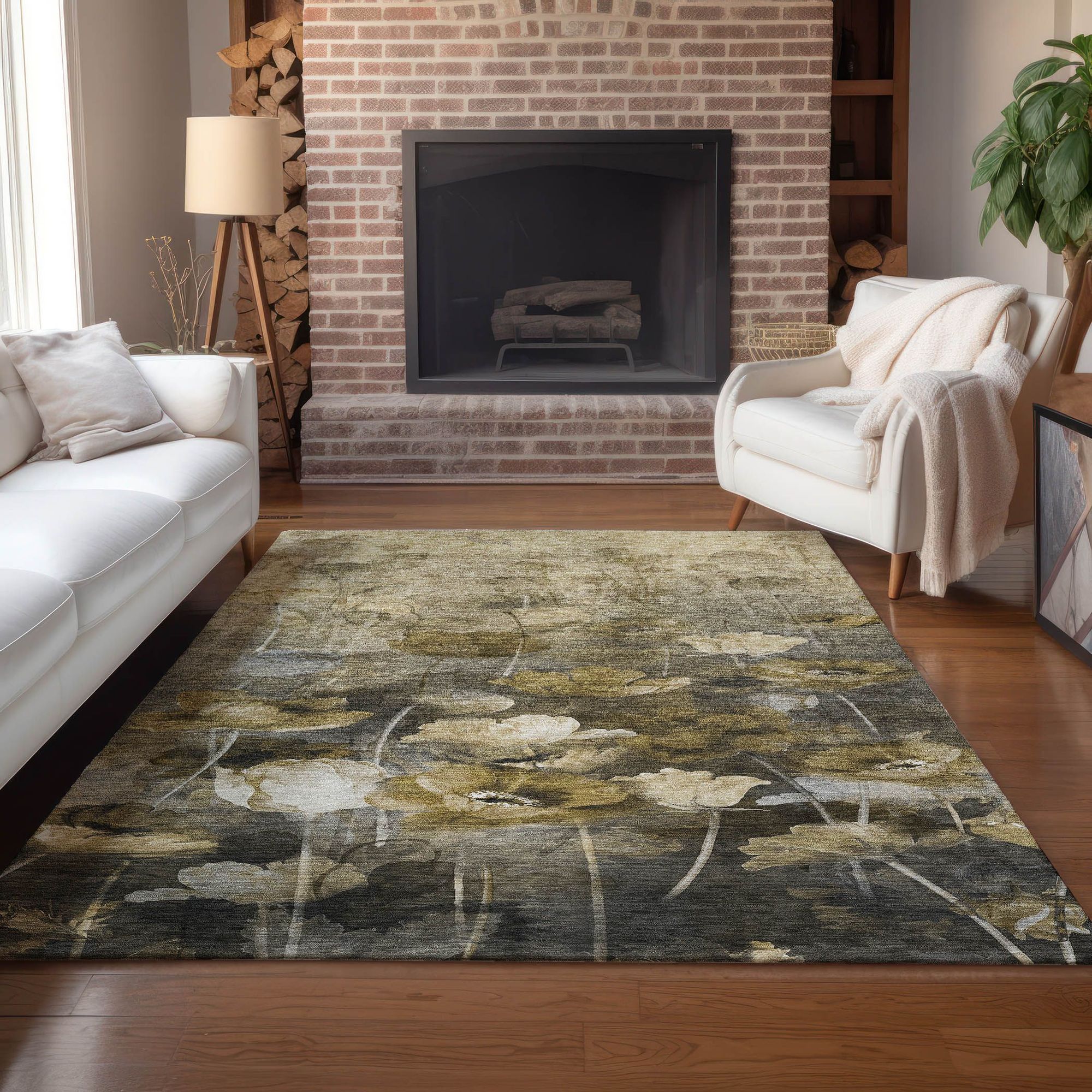 Machine Made ACN613 Taupe Brown Rugs #color_taupe brown