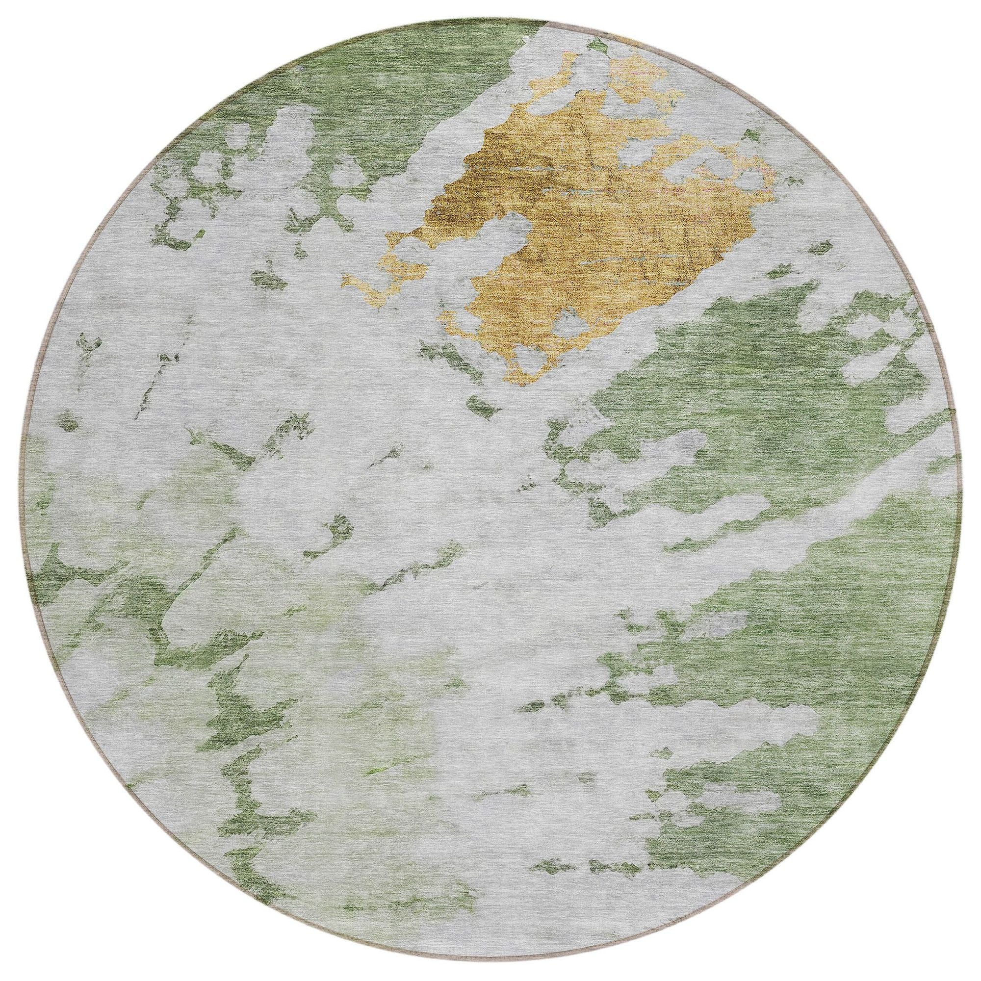 Machine Made ACN614 Aloe Green Rugs #color_aloe green