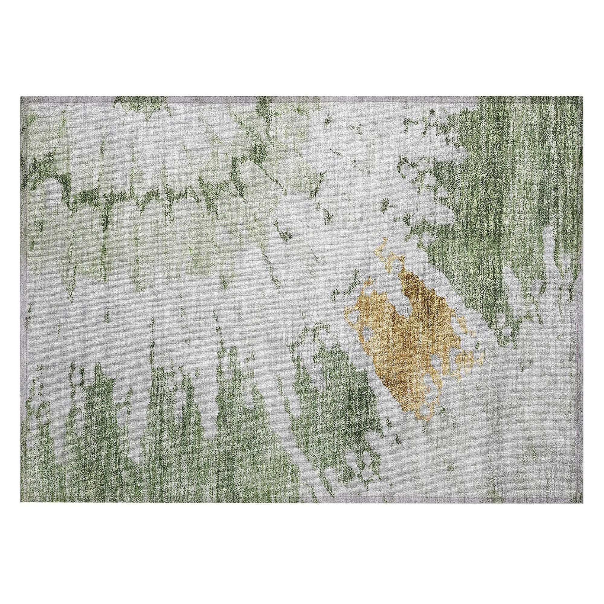 Machine Made ACN614 Aloe Green Rugs #color_aloe green