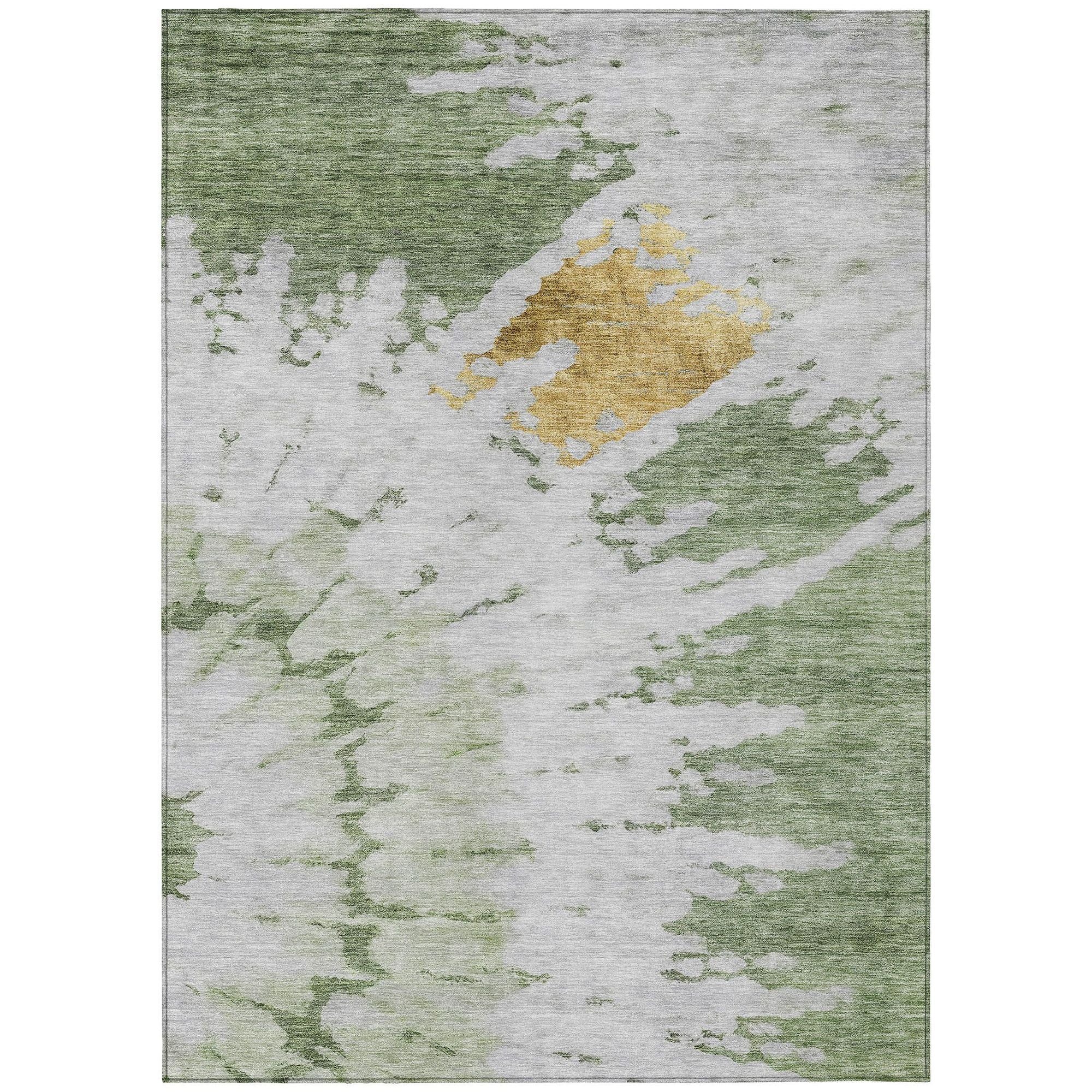 Machine Made ACN614 Aloe Green Rugs #color_aloe green