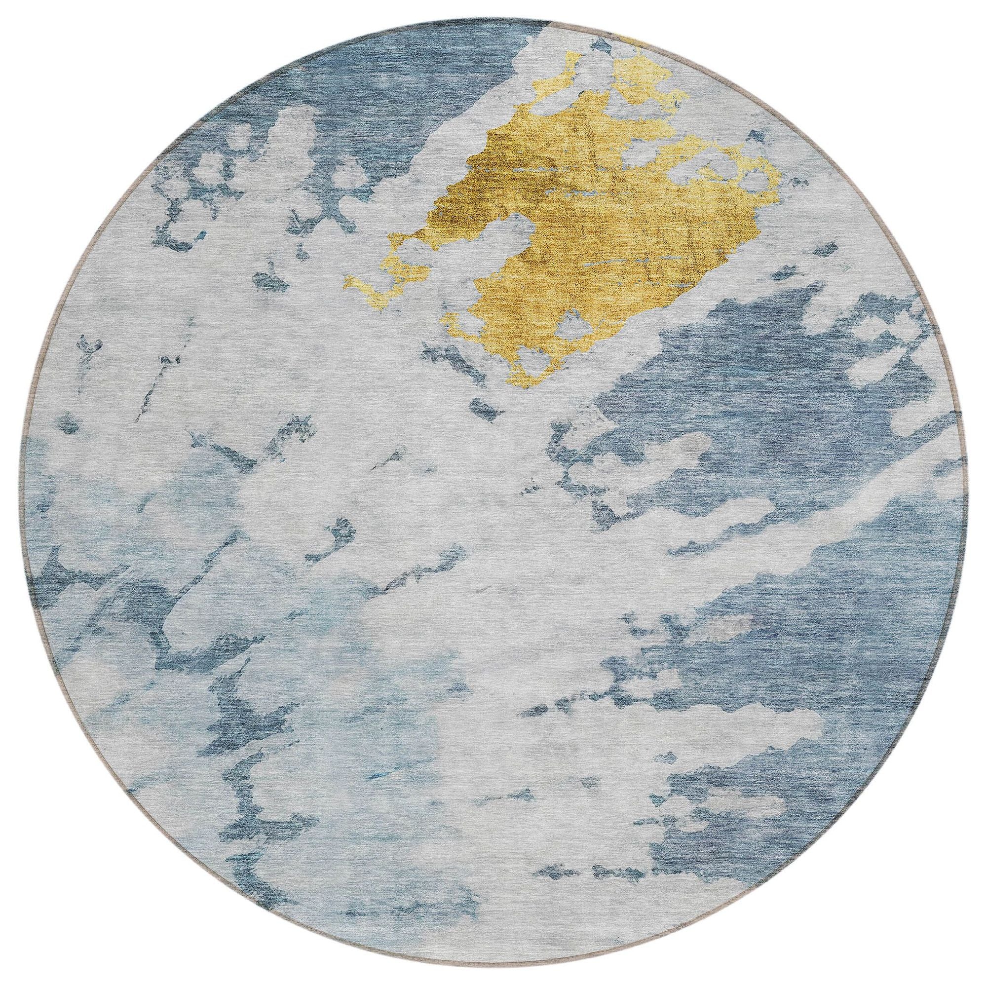 Machine Made ACN614 Blue  Rugs #color_blue 