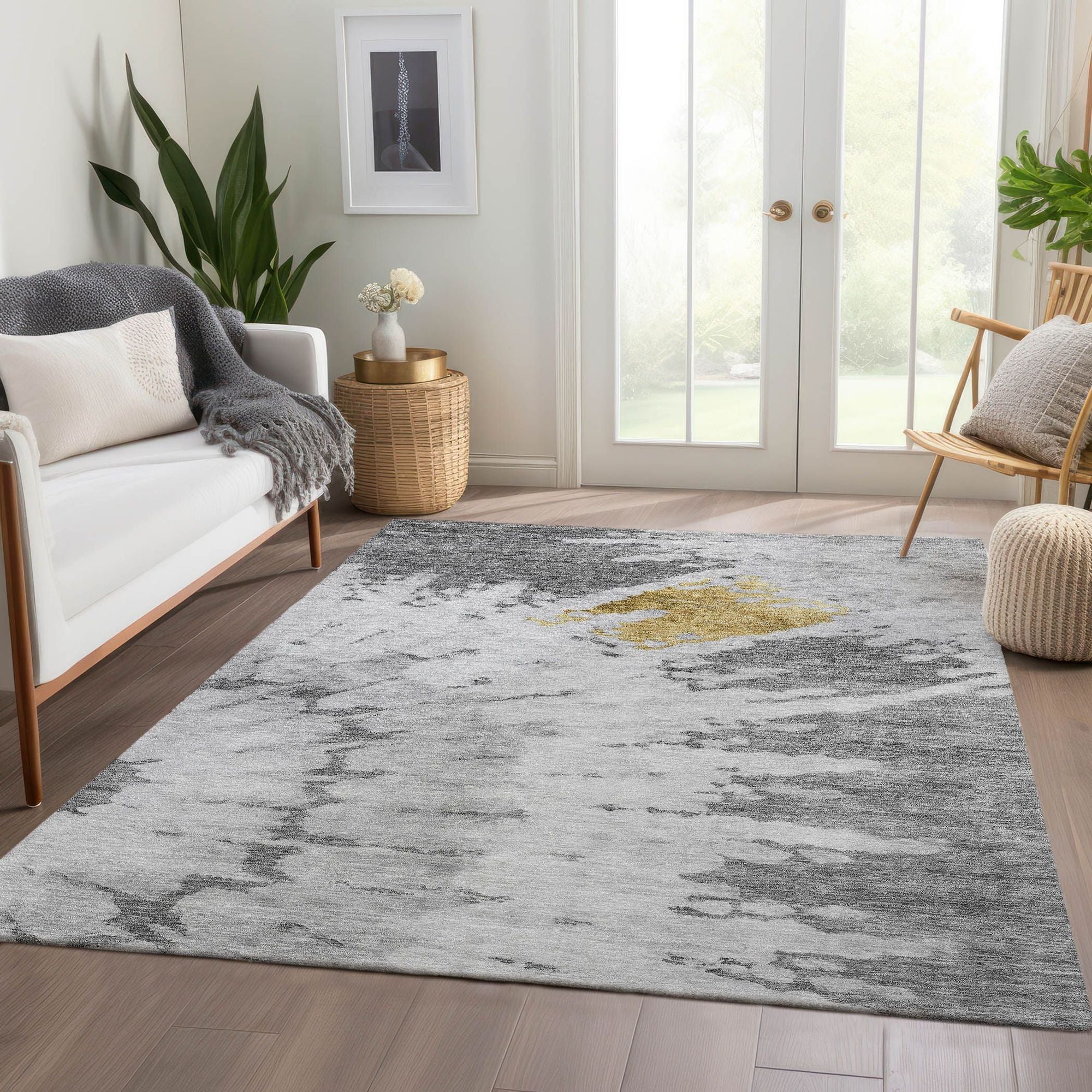 Machine Made ACN614 Gray  Rugs #color_gray 