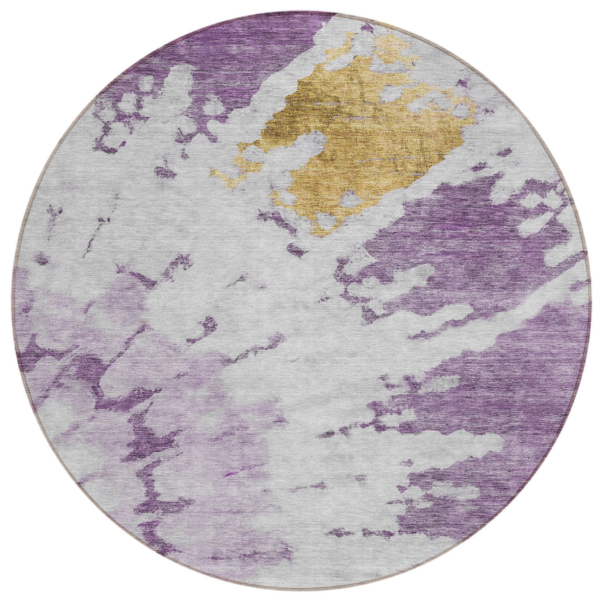 Machine Made ACN614 Purple  Rugs #color_purple 