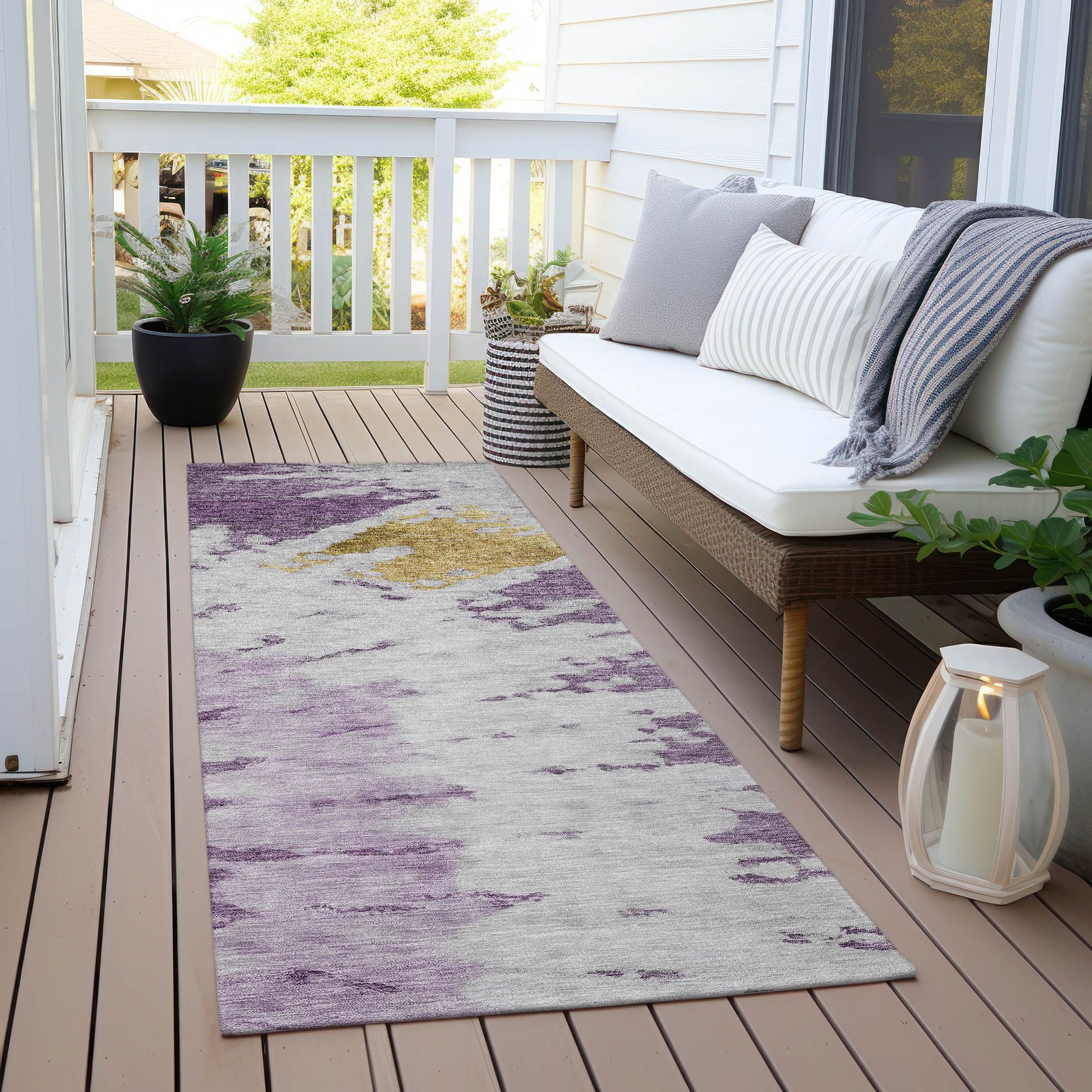 Machine Made ACN614 Purple  Rugs #color_purple 