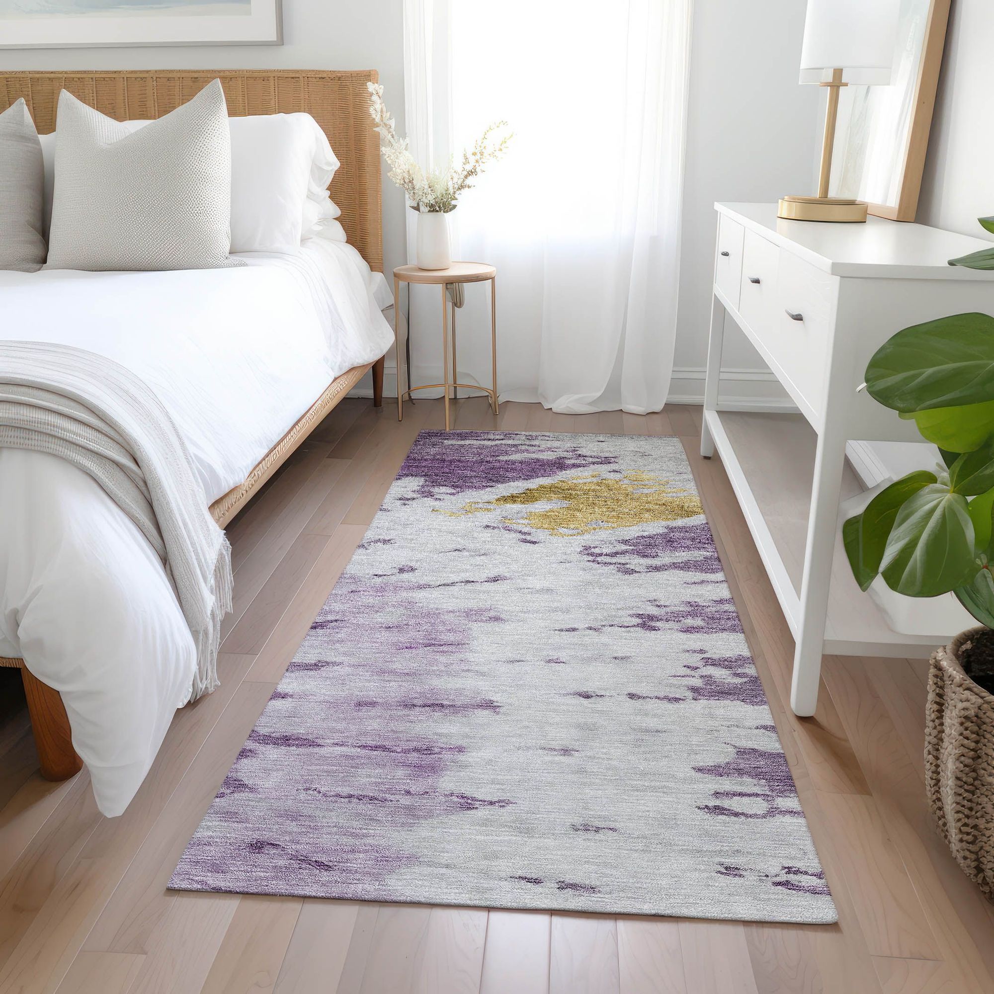 Machine Made ACN614 Purple  Rugs #color_purple 