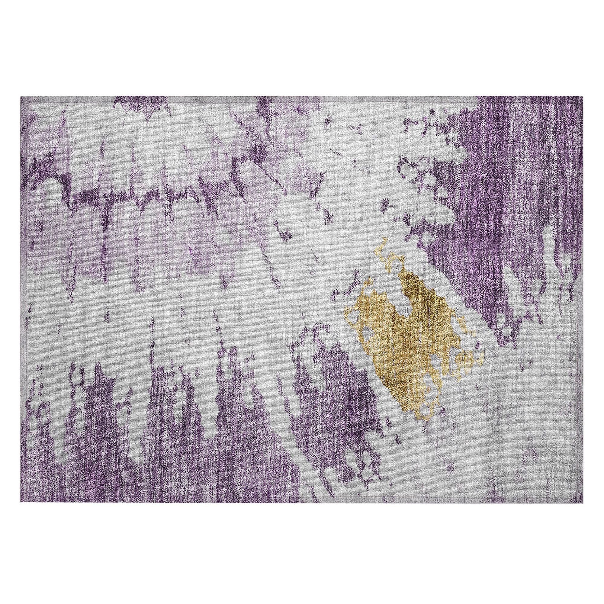 Machine Made ACN614 Purple  Rugs #color_purple 