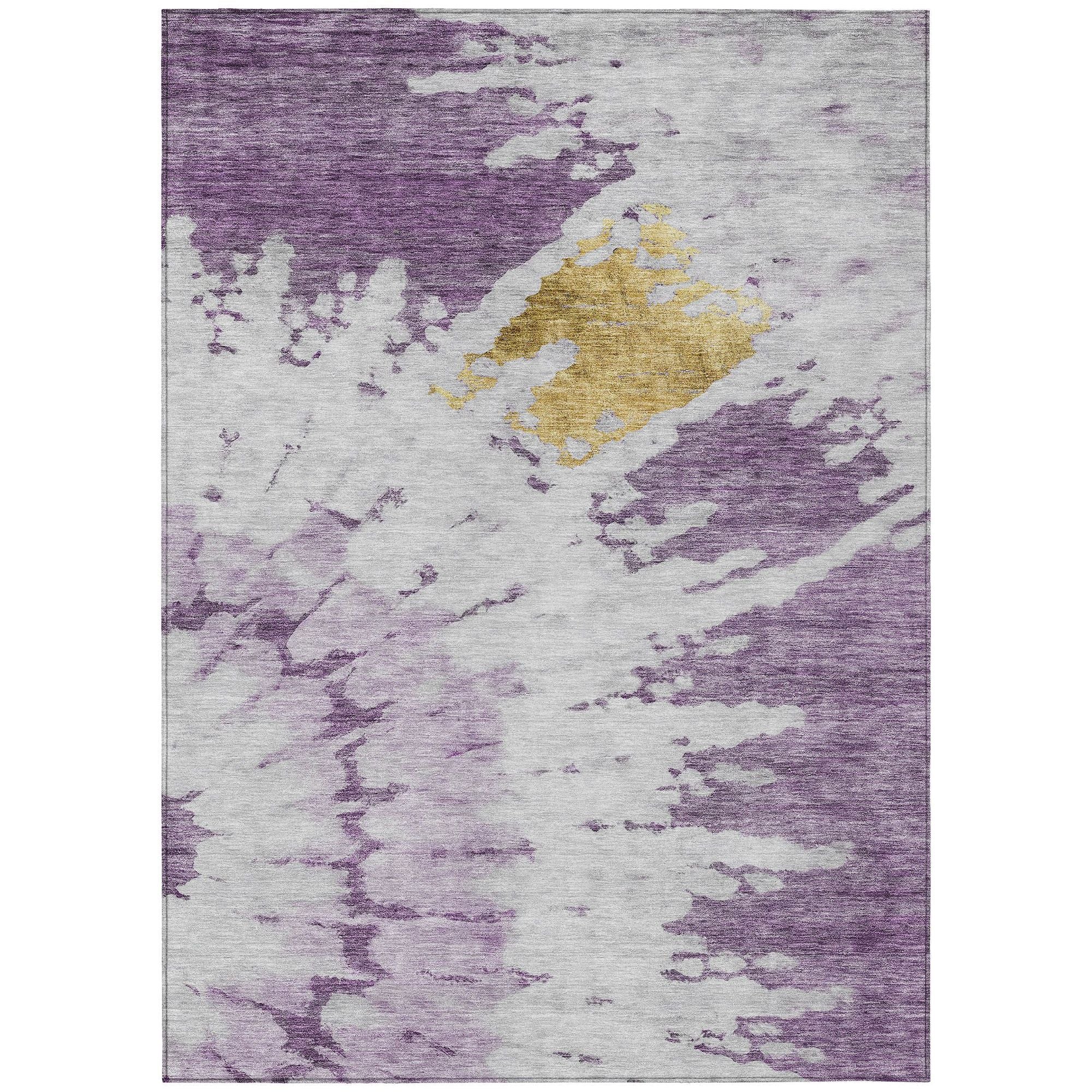 Machine Made ACN614 Purple  Rugs #color_purple 