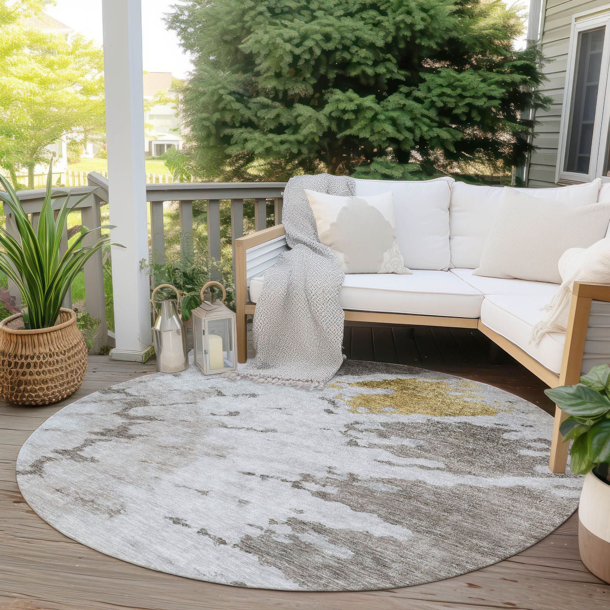 Machine Made ACN614 Taupe Brown Rugs #color_taupe brown