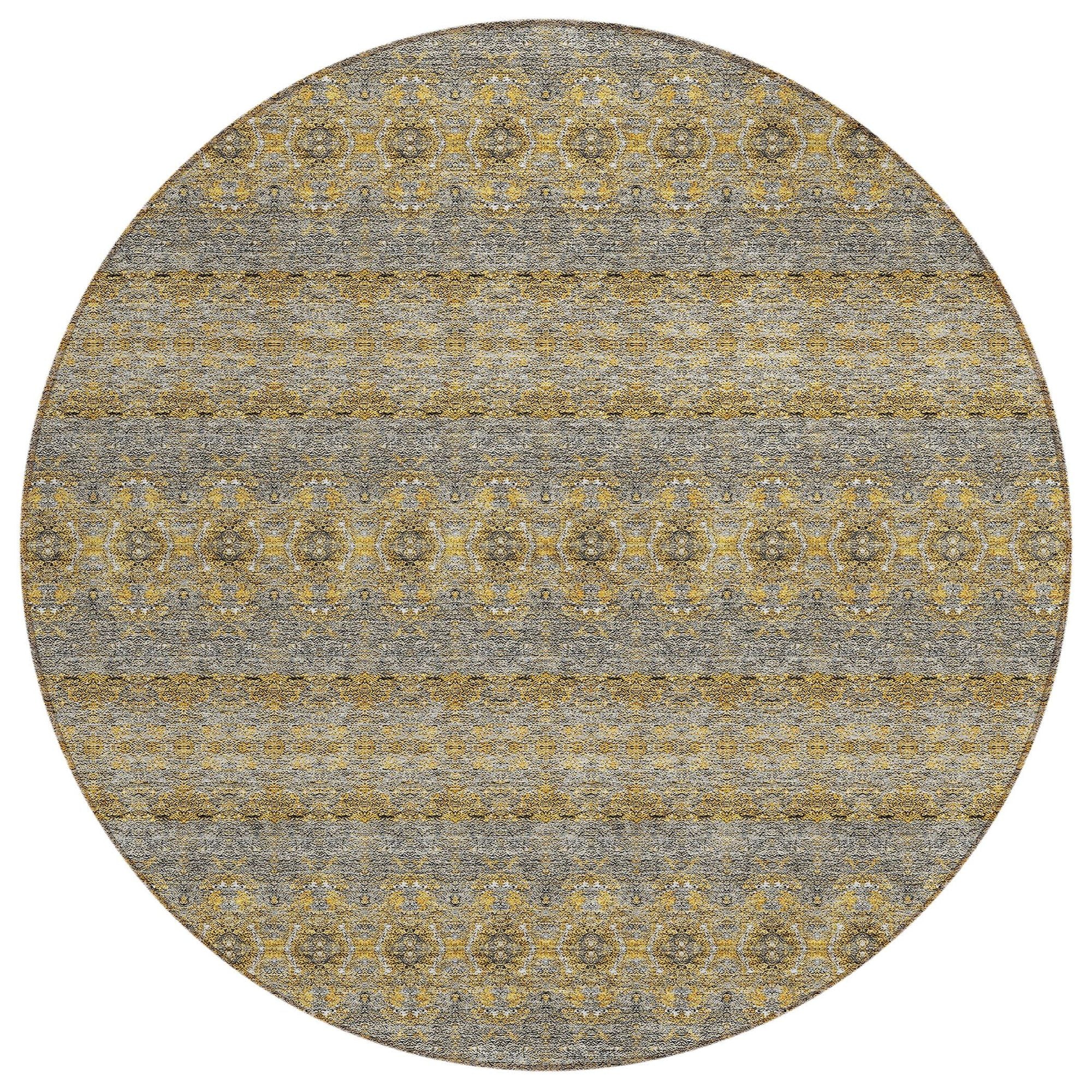 Machine Made ACN615 Gold  Rugs #color_gold 