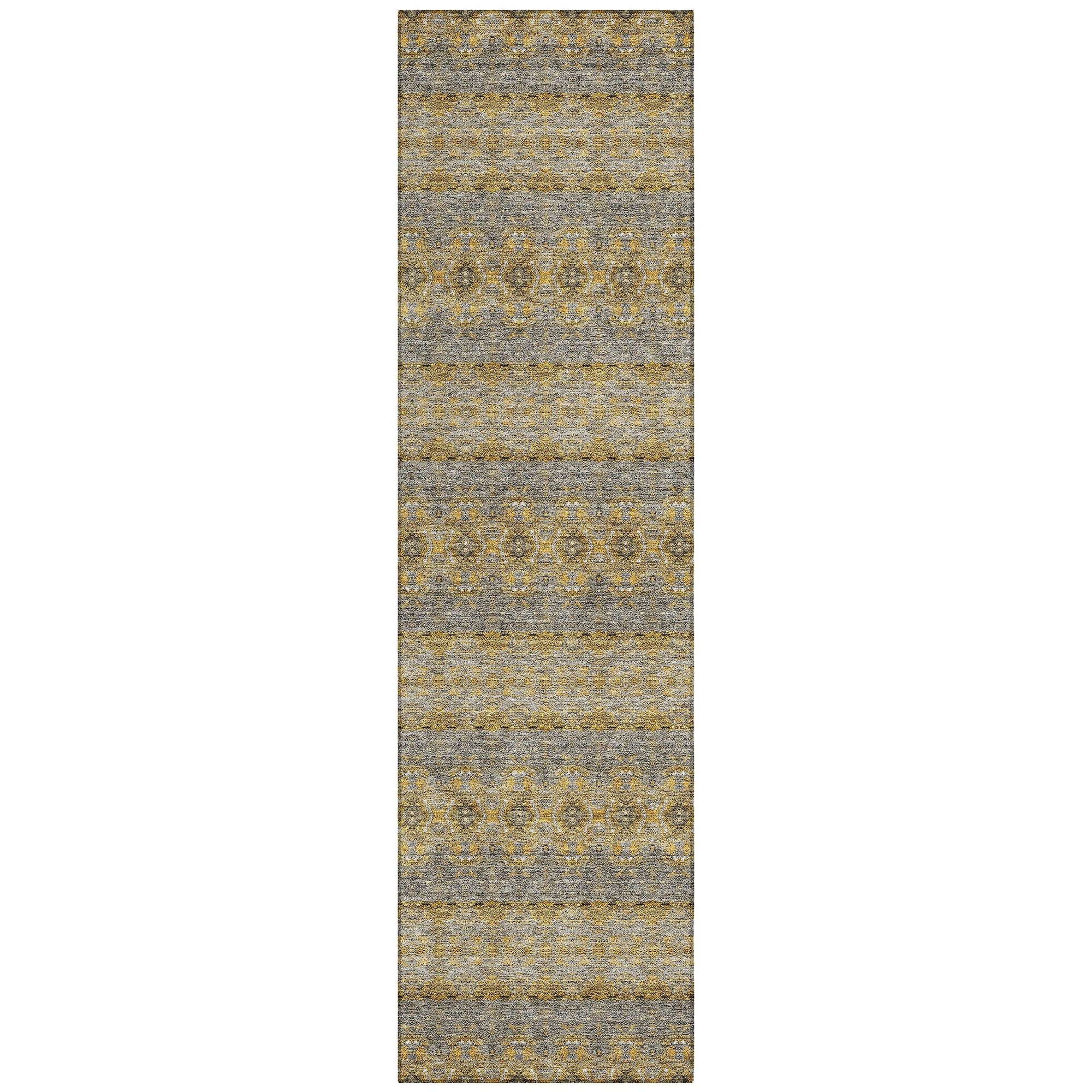 Machine Made ACN615 Gold  Rugs #color_gold 