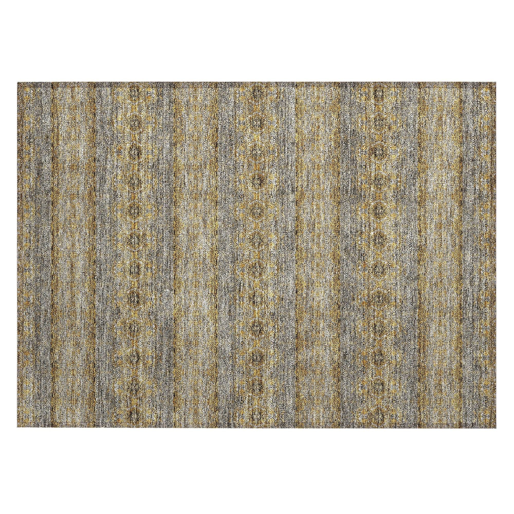 Machine Made ACN615 Gold  Rugs #color_gold 