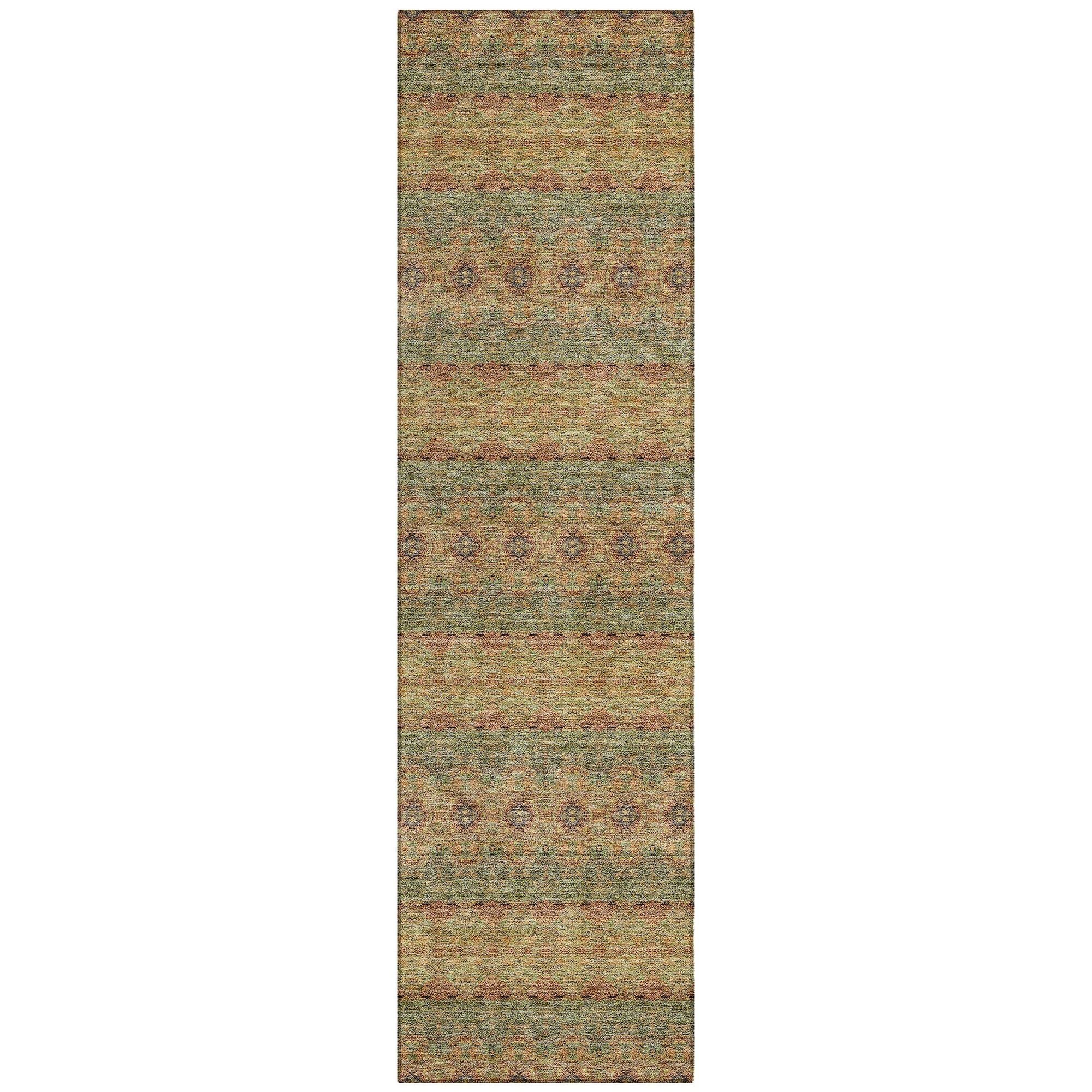 Machine Made ACN615 Green  Rugs #color_green 