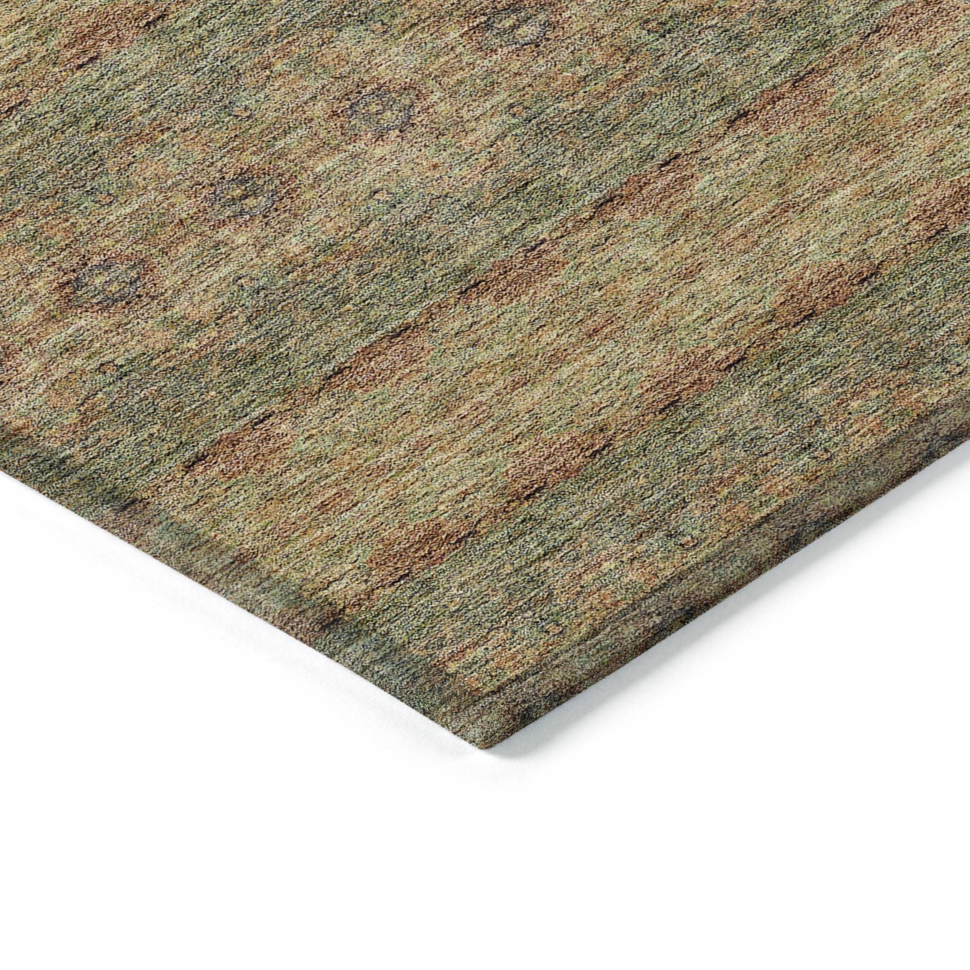 Machine Made ACN615 Green  Rugs #color_green 